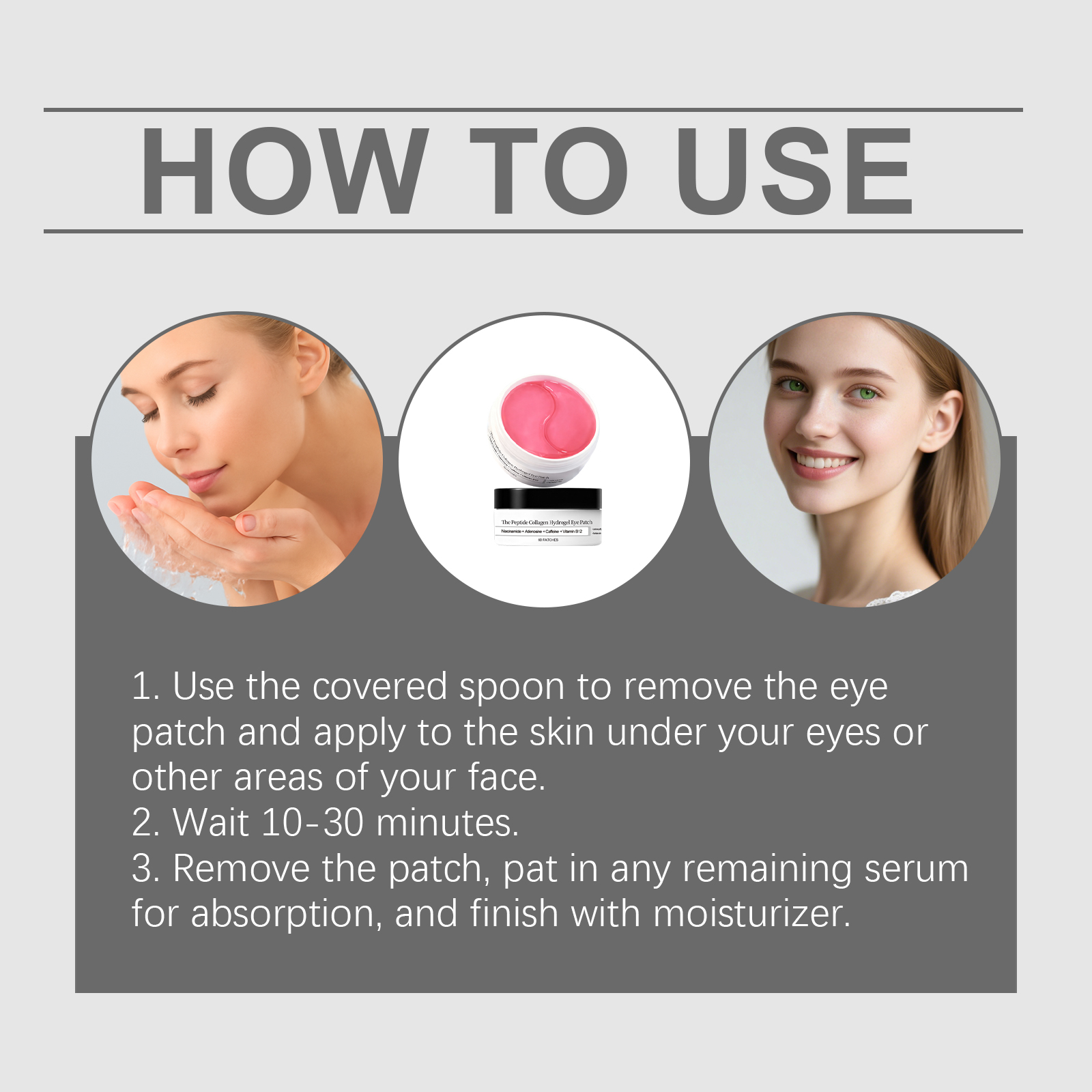 Moisturizing Eye Mask Periorbital Skin Thin Easy Fit Nourish Comfort Condition Daily Mild Wrinkle Care Patch