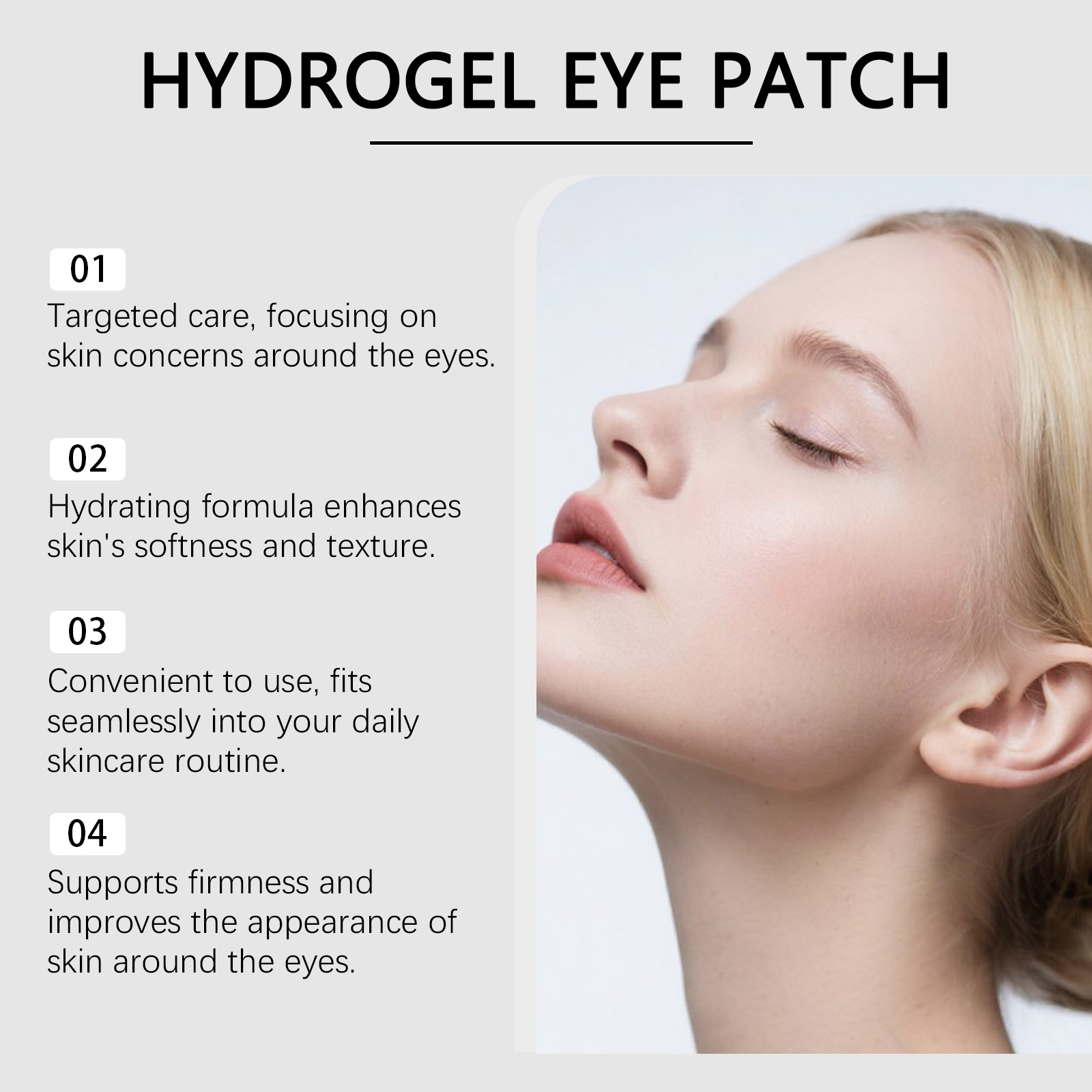 Moisturizing Eye Mask Periorbital Skin Thin Easy Fit Nourish Comfort Condition Daily Mild Wrinkle Care Patch