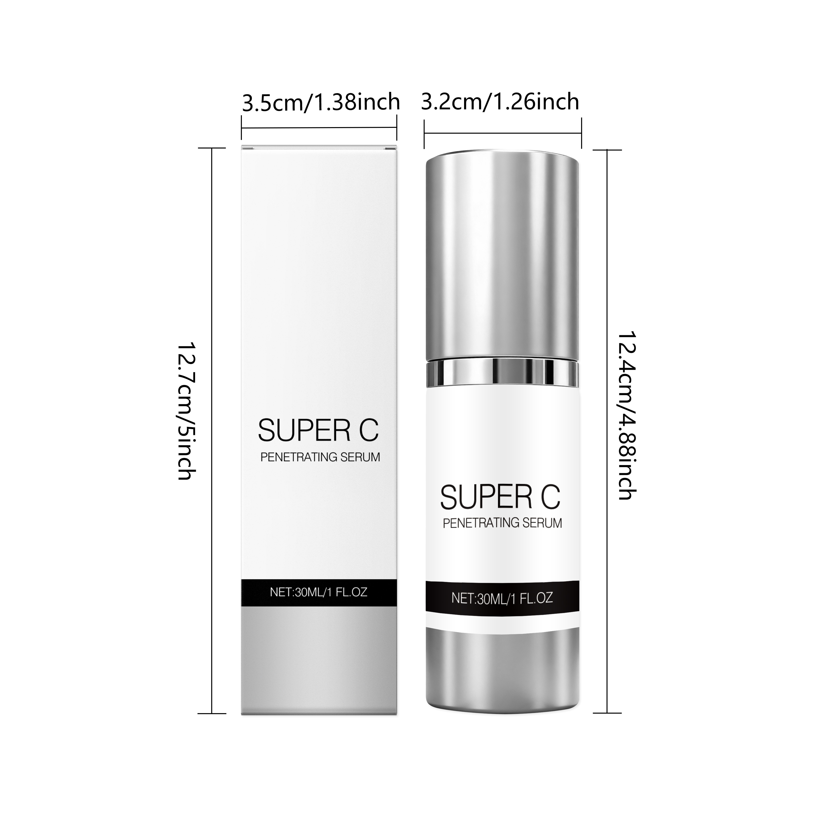 Vitamin C Skin Care Essence Liquid Mild Nourishing Hydrating Soft Comfortable Facial Skin Daily Beauty Care