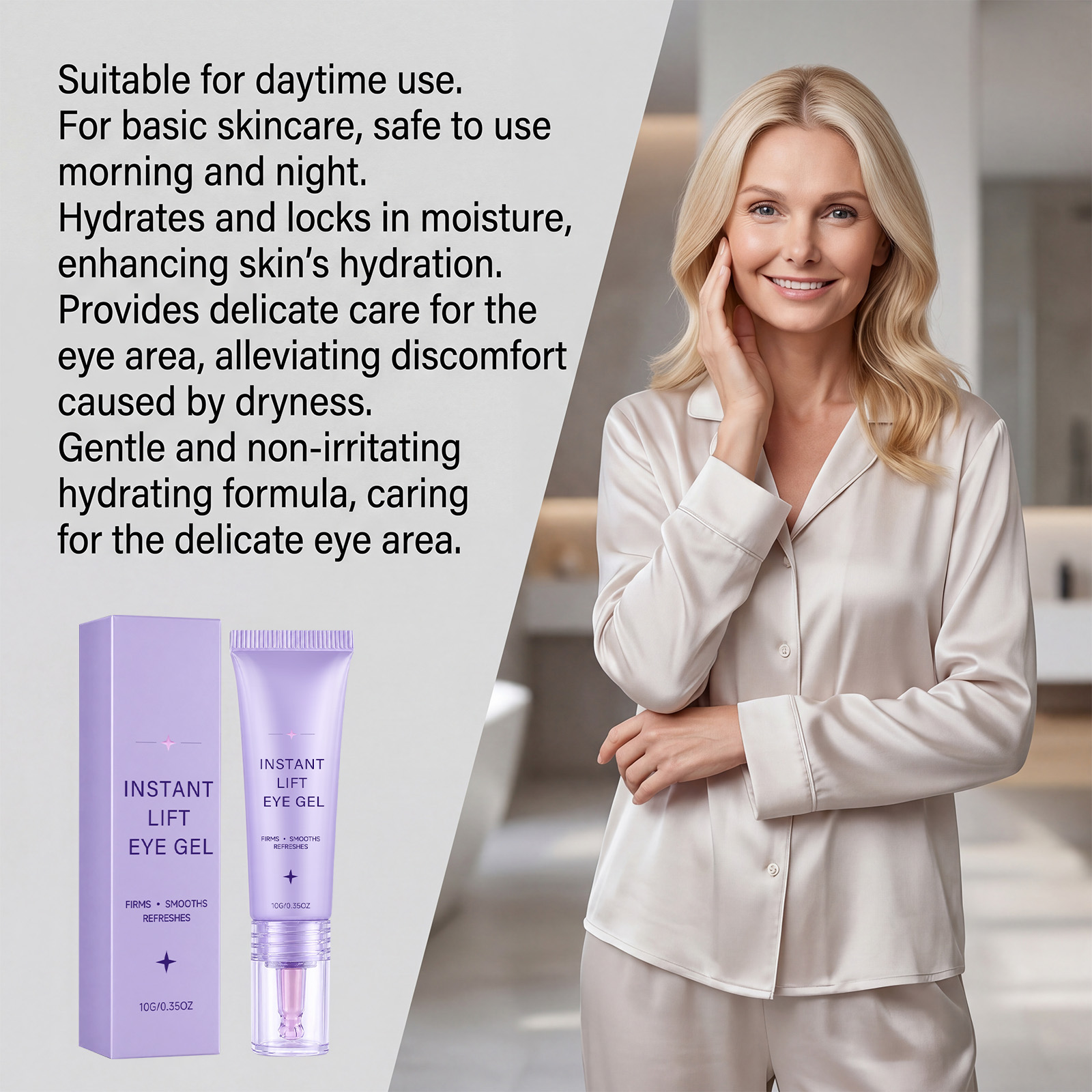 Collagen Eye Cream Mild Moisturizing Light Texture Easy Apply Daily Convenient Skin Care For Orbital