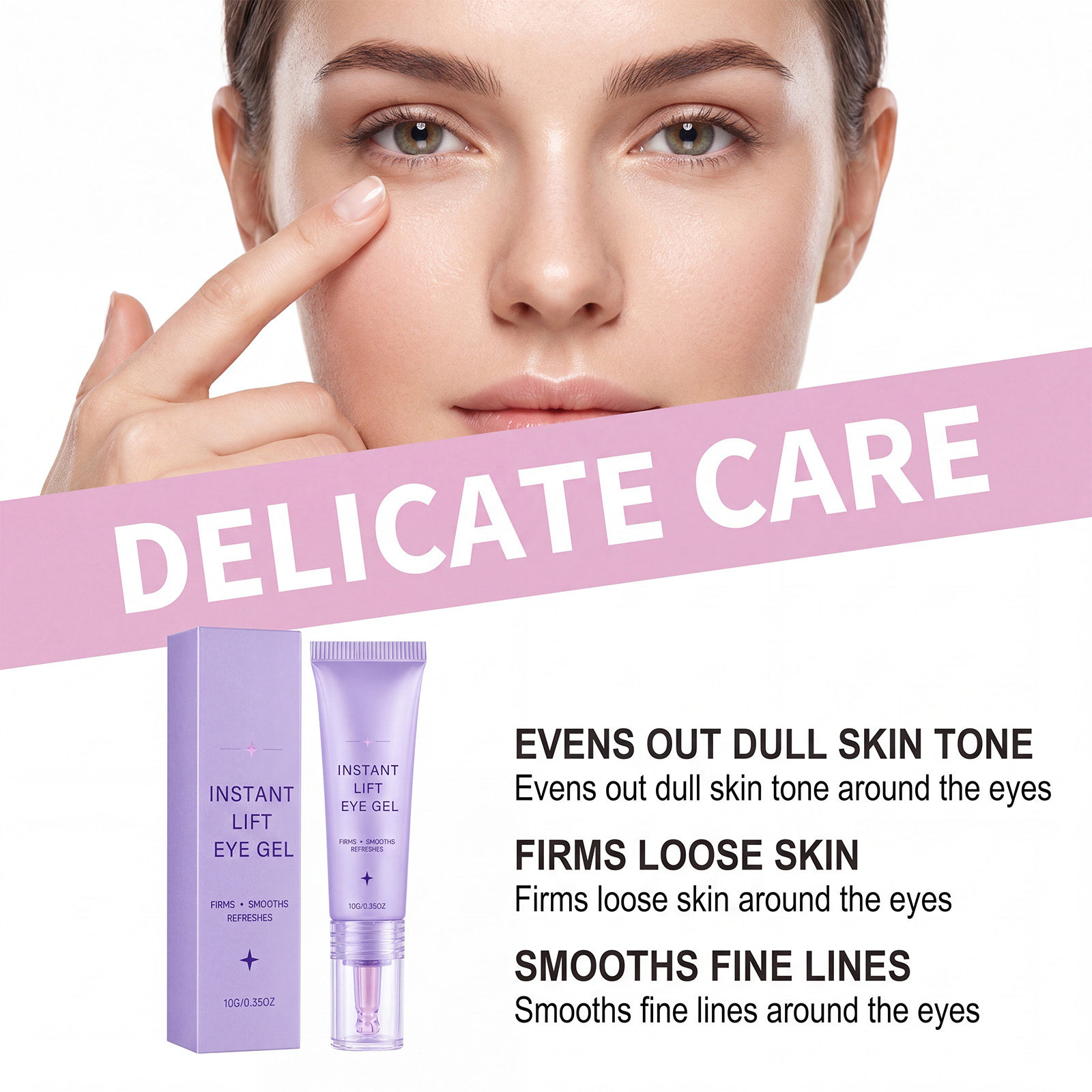 Collagen Eye Cream Mild Moisturizing Light Texture Easy Apply Daily Convenient Skin Care For Orbital