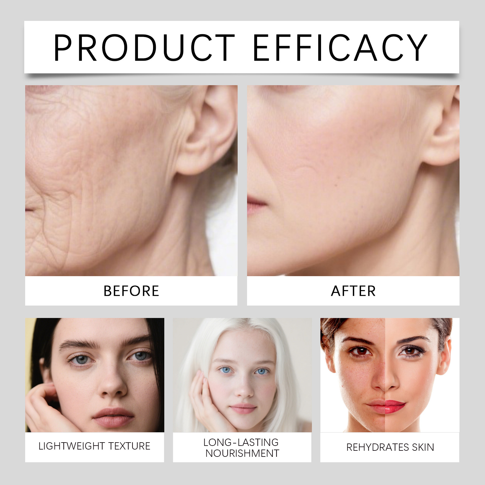 Facial Care Essence Liquid Moisturizing Hydrating Soft Skin Light Texture Mild Daily Face Treatment
