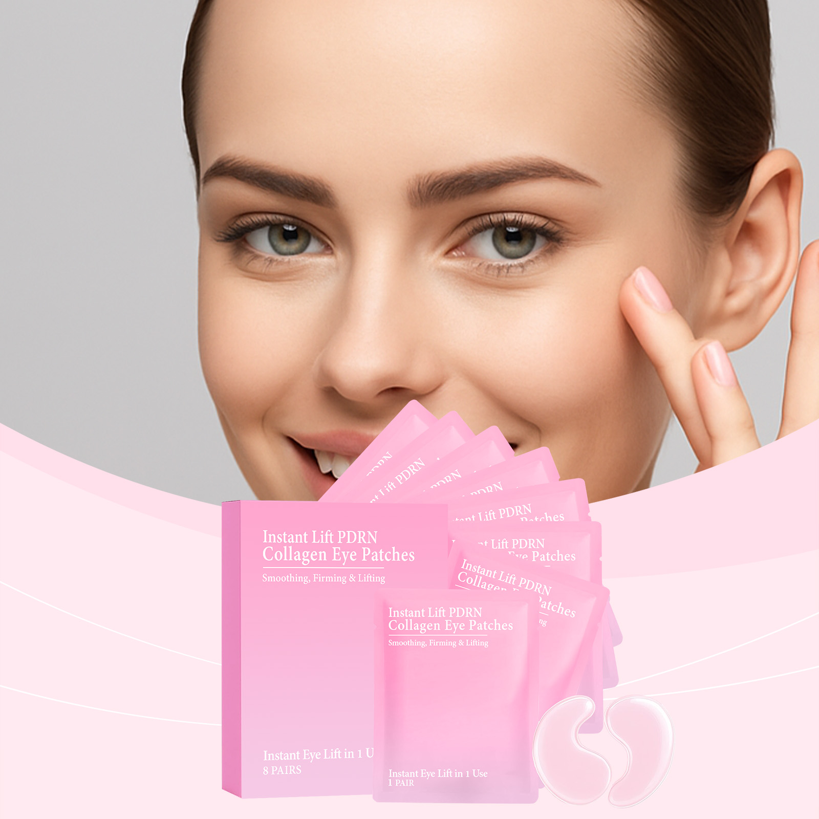 Collagen Eye Mask Mild Gentle Moisturizing Soft Hydrating Brightening Skin Around Eyes Care