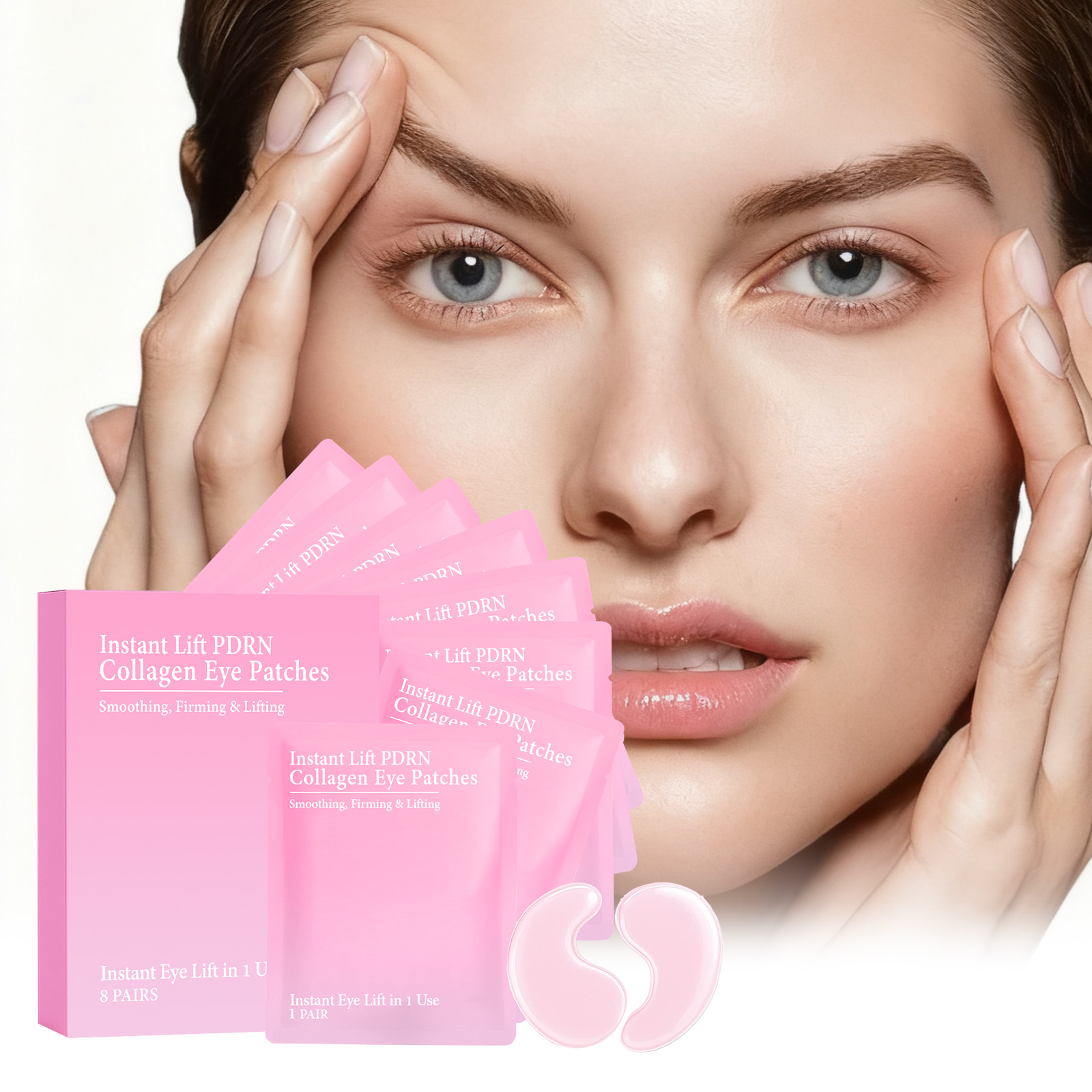 Collagen Eye Mask Mild Gentle Moisturizing Soft Hydrating Brightening Skin Around Eyes Care