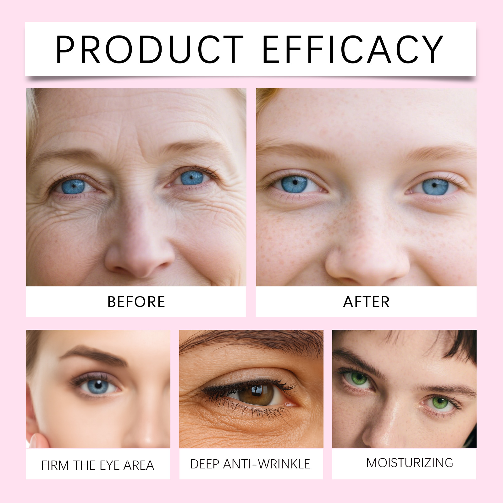Collagen Eye Mask Mild Gentle Moisturizing Soft Hydrating Brightening Skin Around Eyes Care