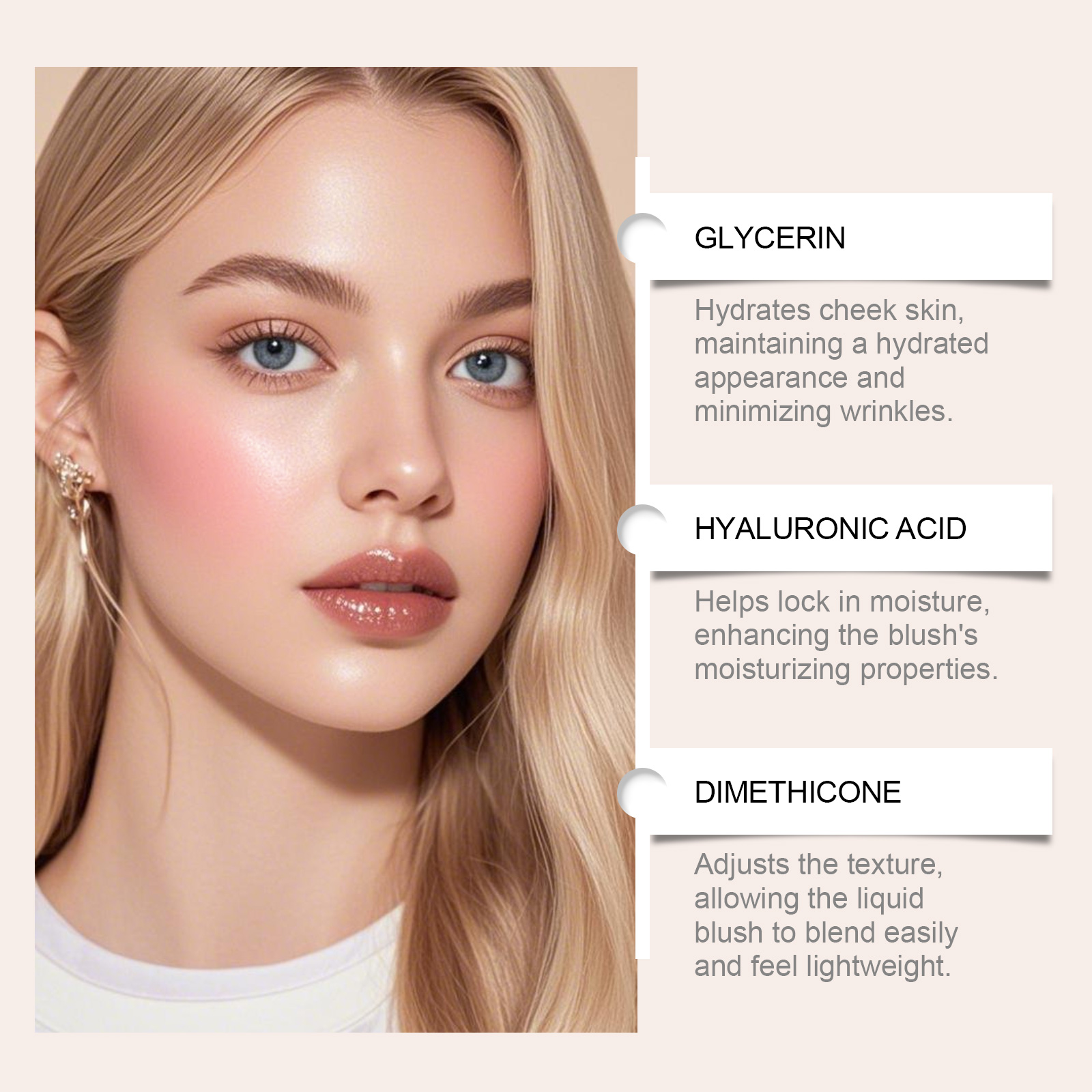 Matte Blush Lip Tint Gray Fig Rose Natural Makeup Effect Long Lasting Moisturizing Hydrating Facial Cosmetics
