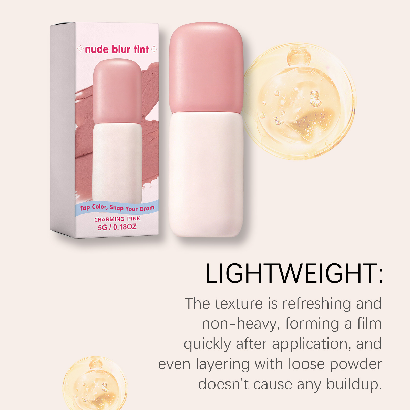 (Lovely Fig) Matte Blush Lip Tint Gray Fig Rose Natural Makeup Effect Long Lasting Moisturizing Hydrating Facial Cosmetics