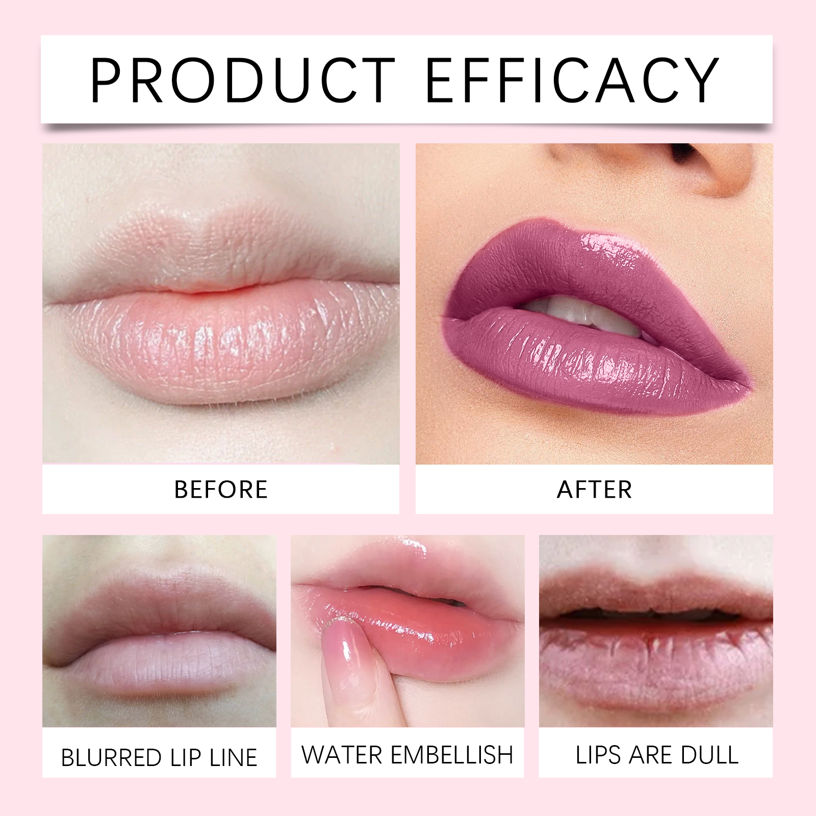 (LUCKY LOTUS) Mirror Gloss Hydrating Lip Oil Nourish Lip Skin Show Glossy Shine Moisturize Lip Care Serum