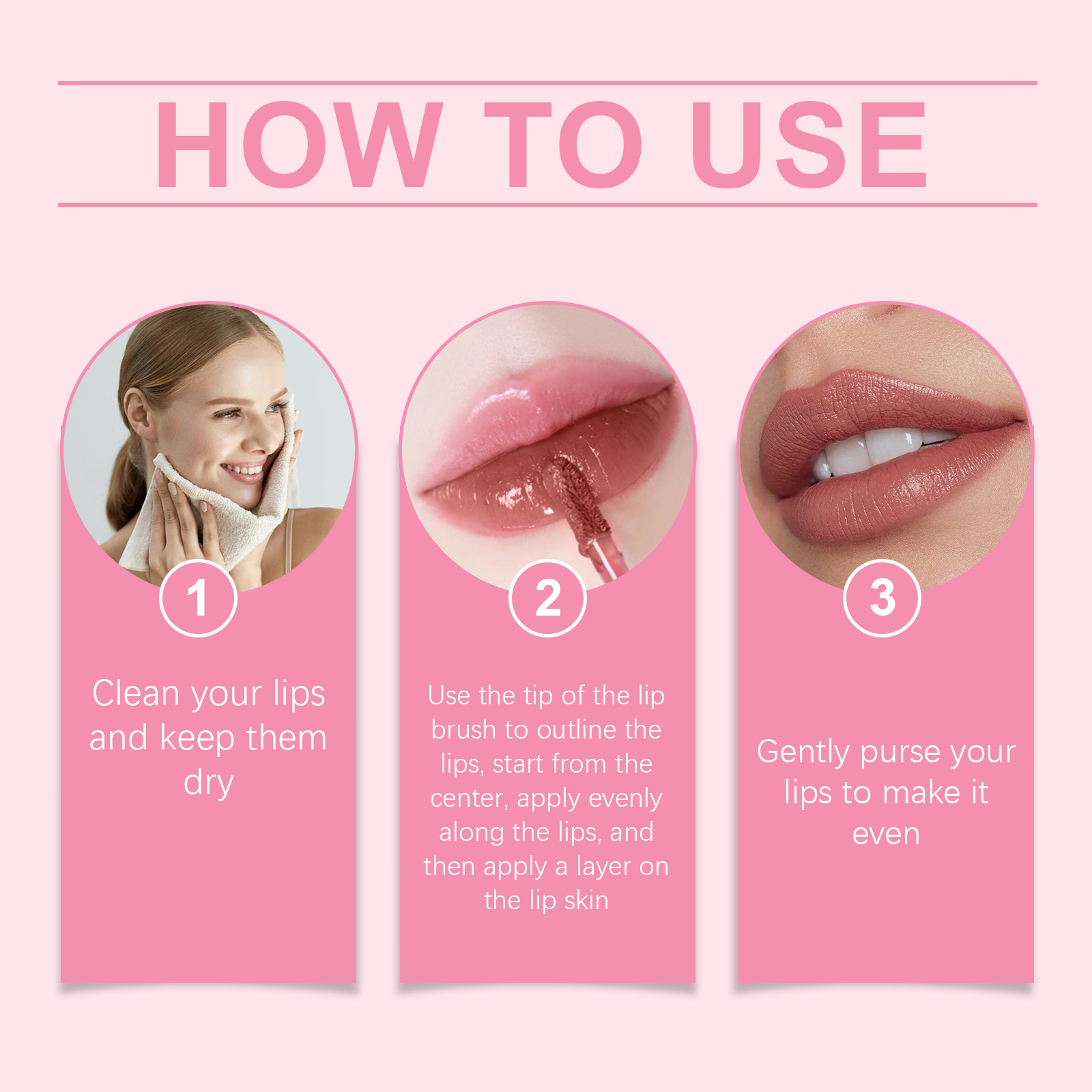 (LUCKY LOTUS) Mirror Gloss Hydrating Lip Oil Nourish Lip Skin Show Glossy Shine Moisturize Lip Care Serum