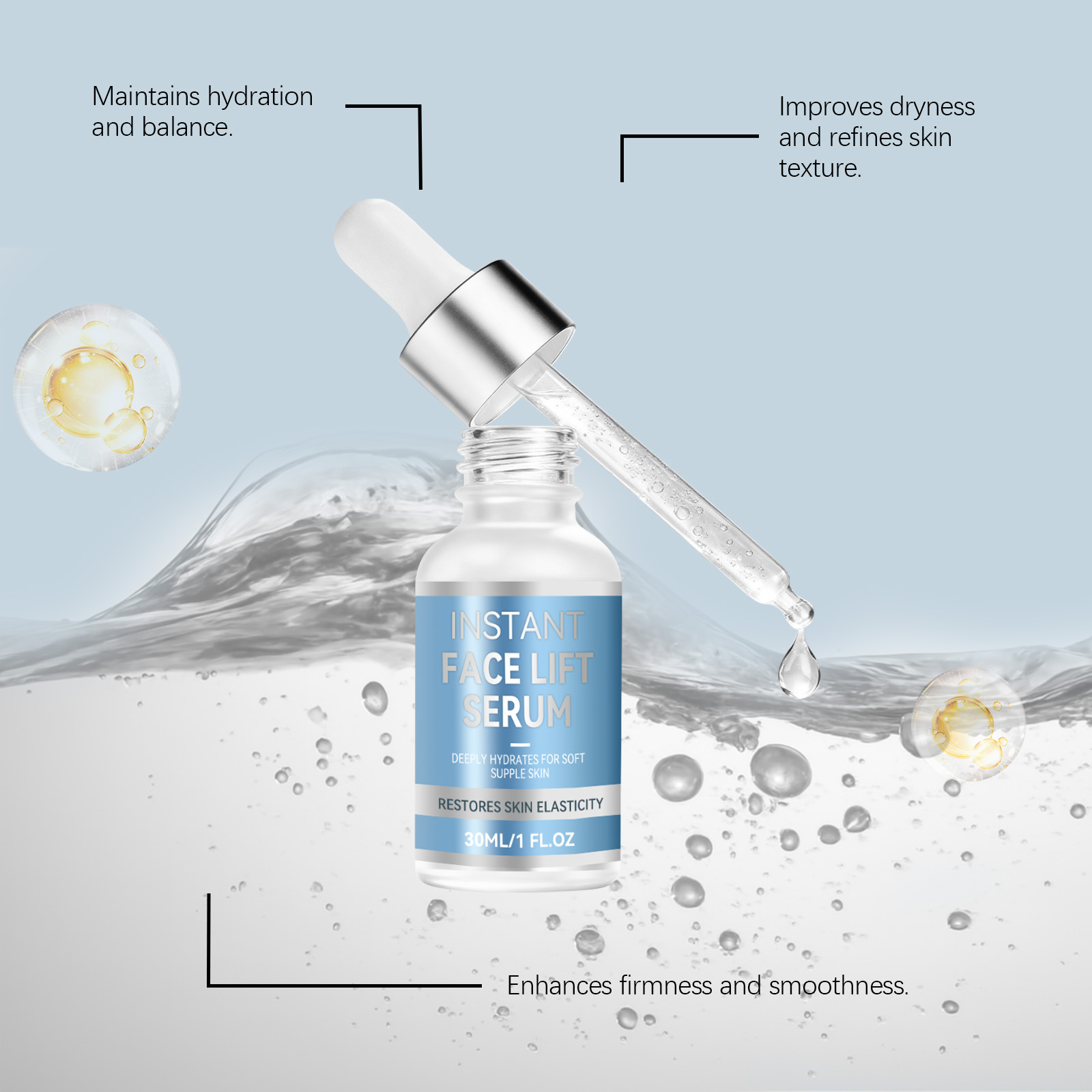 Facial Essence Liquid Refreshing Moisturizing Hydrating Delicate Smooth Soft Brightening Glowing Nourish Skin Face Care