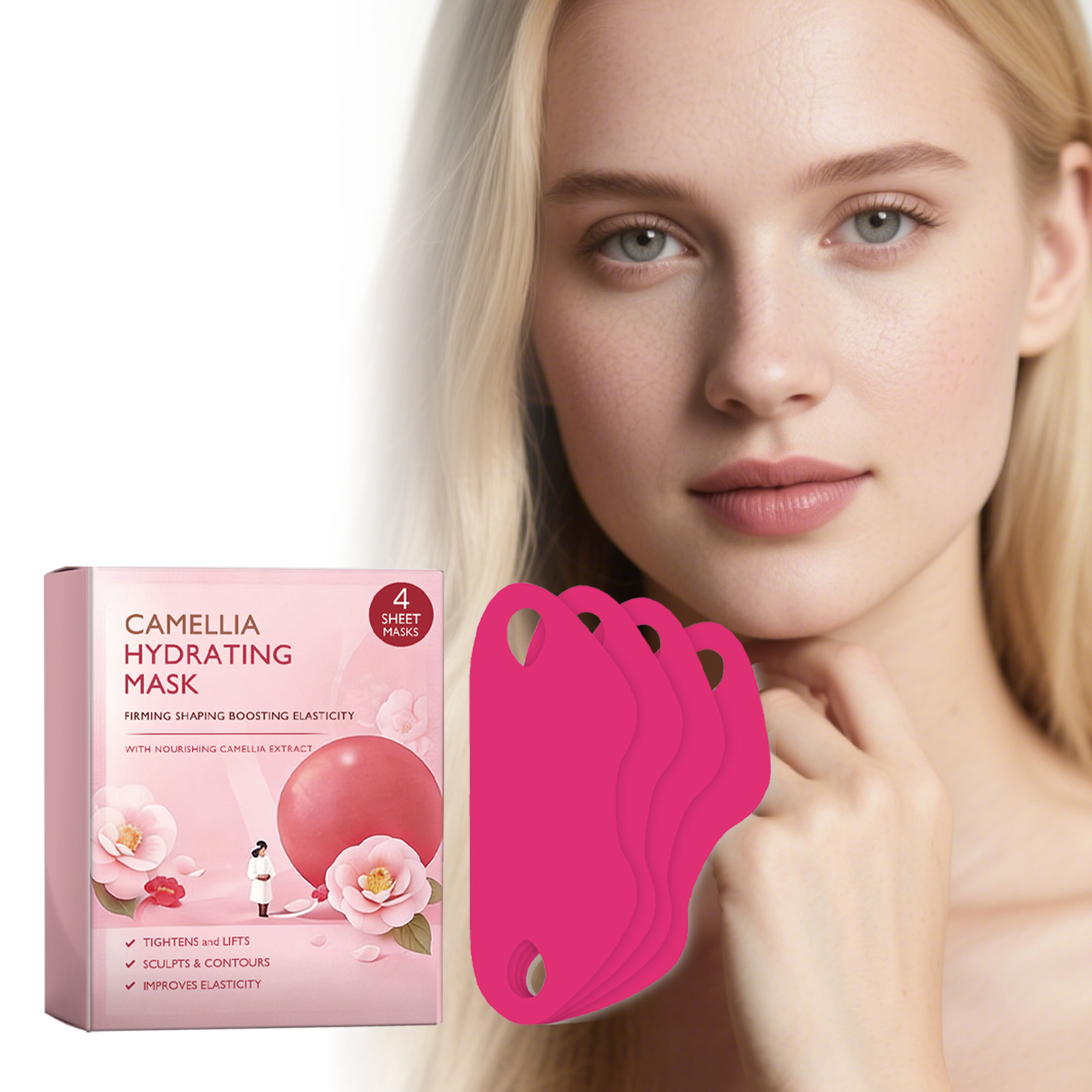 Facial Care Patch Breathable Thin Light Comfortable Wear Skin Fit Moisturize Jawline Daily Treatment