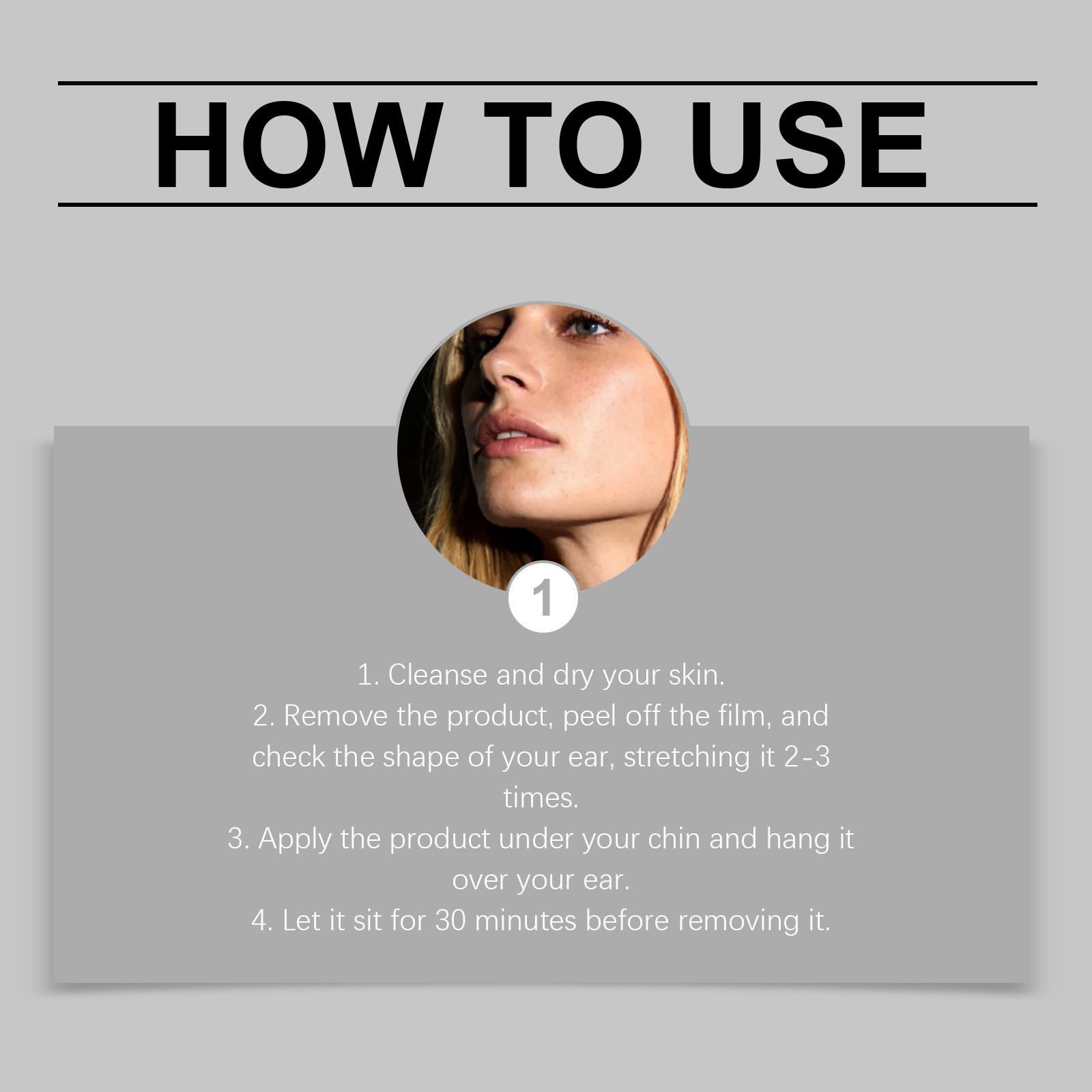 Facial Care Patch Breathable Thin Light Comfortable Wear Skin Fit Moisturize Jawline Daily Treatment