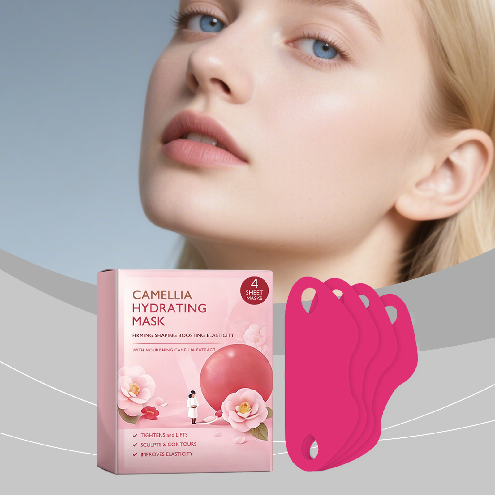 Facial Care Patch Breathable Thin Light Comfortable Wear Skin Fit Moisturize Jawline Daily Treatment