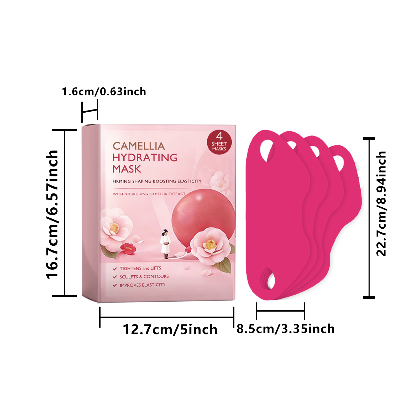 Facial Care Patch Breathable Thin Light Comfortable Wear Skin Fit Moisturize Jawline Daily Treatment