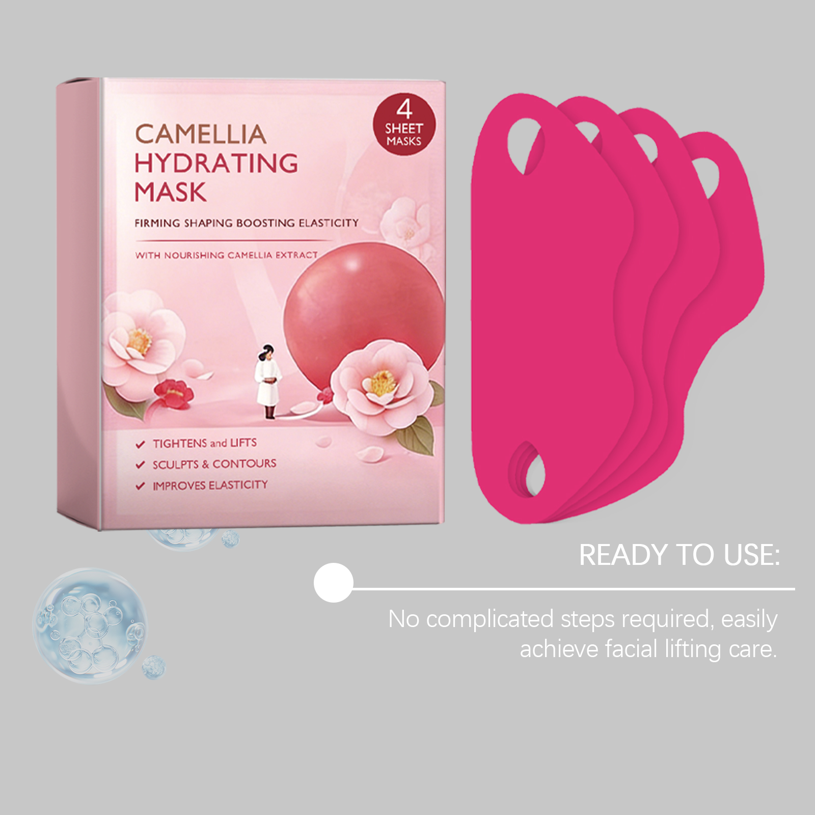 Facial Care Patch Breathable Thin Light Comfortable Wear Skin Fit Moisturize Jawline Daily Treatment