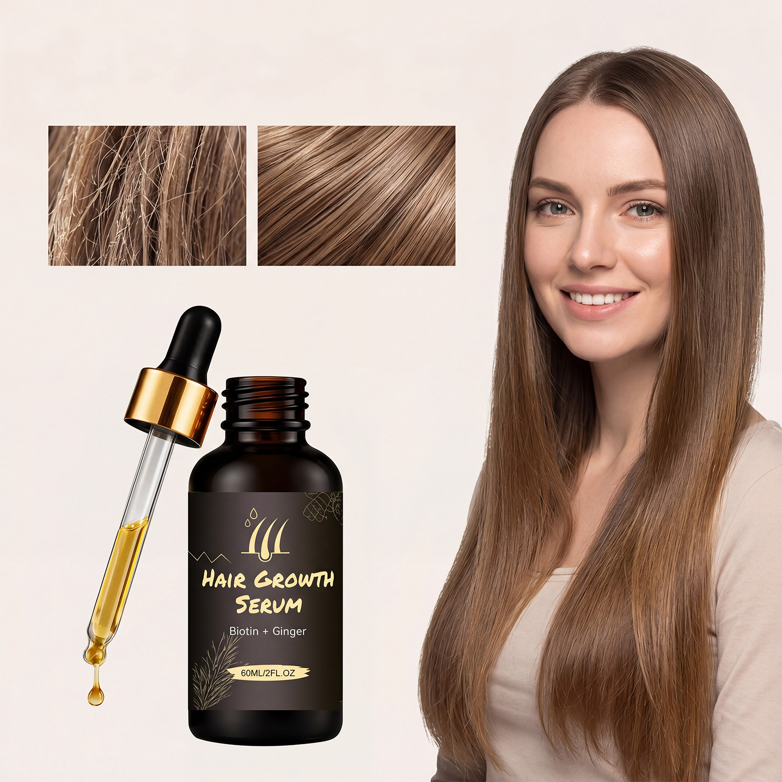Hair Care Essence Supply Hair Nutrition Boost Shine Protect Scalp Strengthen Hair Light Texture Non Greasy