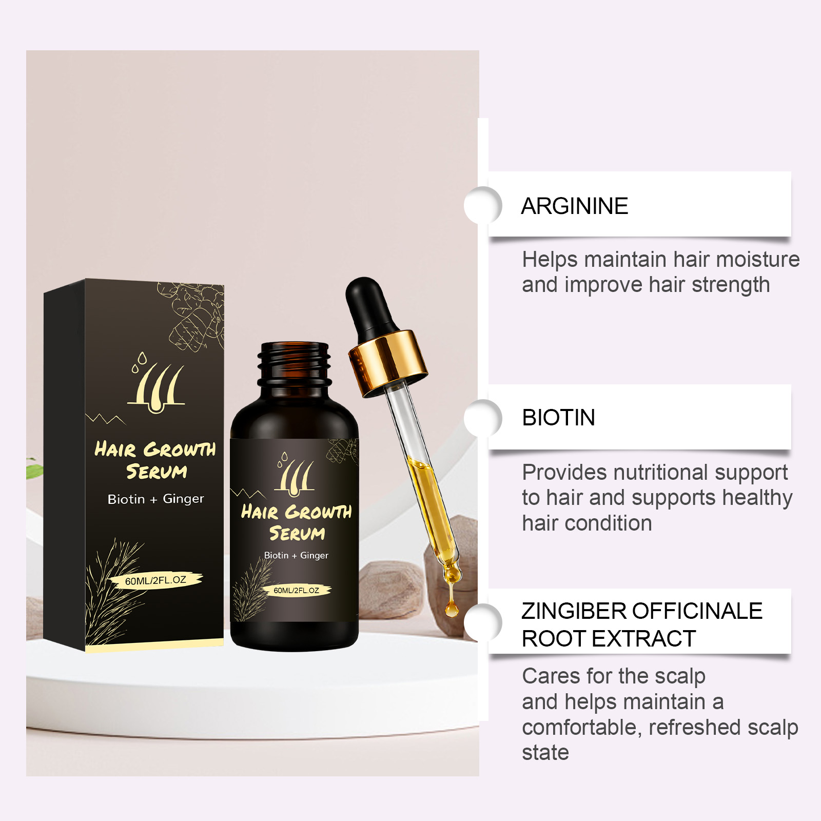 Hair Care Essence Supply Hair Nutrition Boost Shine Protect Scalp Strengthen Hair Light Texture Non Greasy