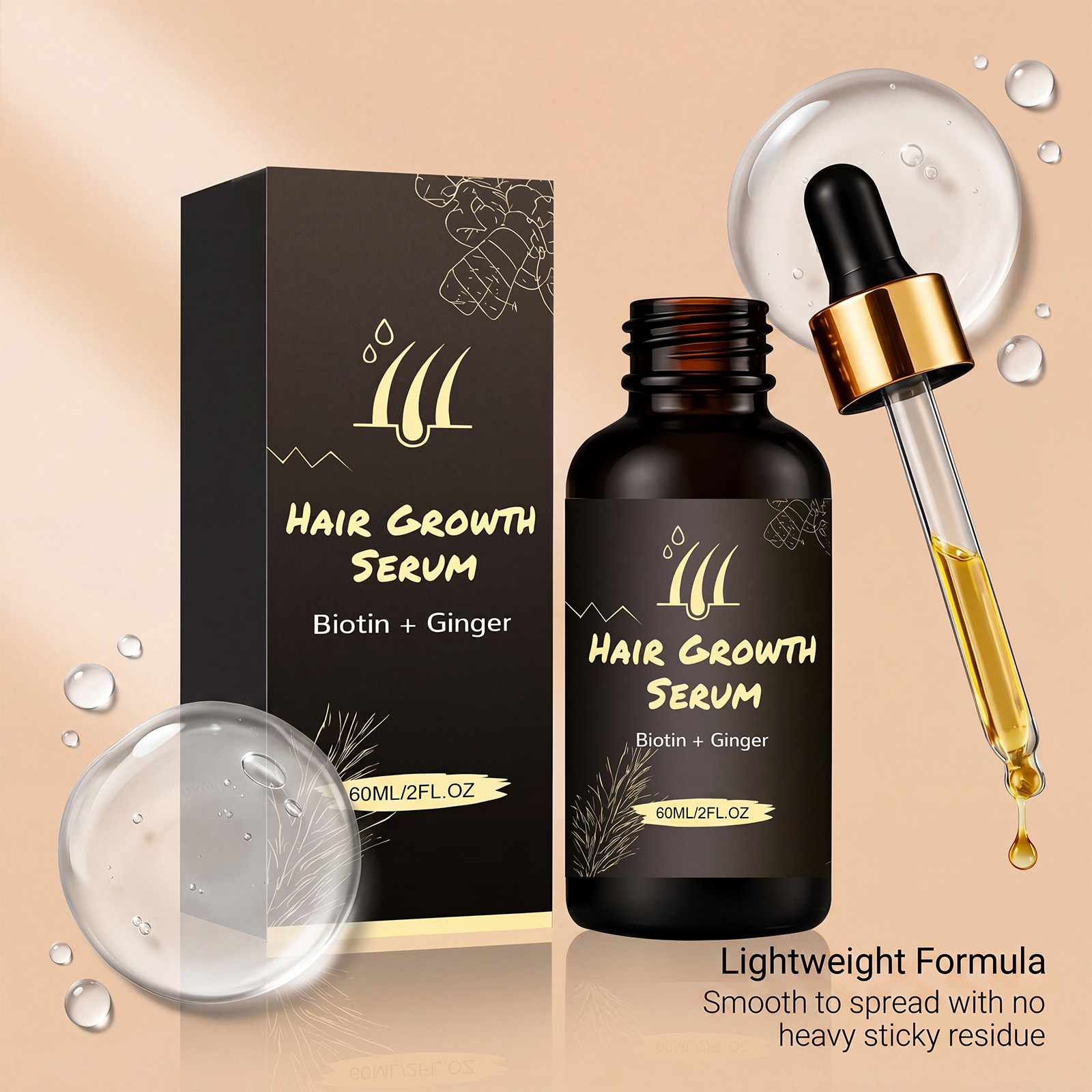 Hair Care Essence Supply Hair Nutrition Boost Shine Protect Scalp Strengthen Hair Light Texture Non Greasy