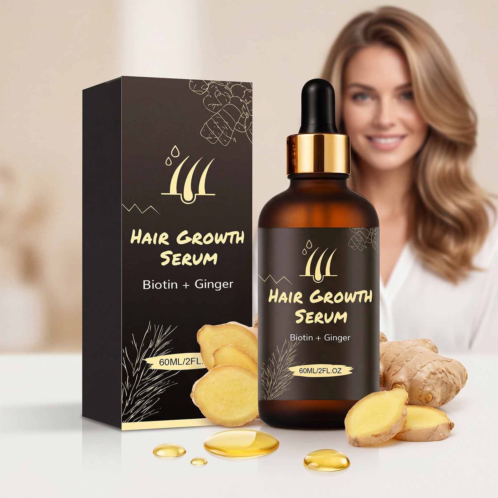 Hair Care Essence Supply Hair Nutrition Boost Shine Protect Scalp Strengthen Hair Light Texture Non Greasy