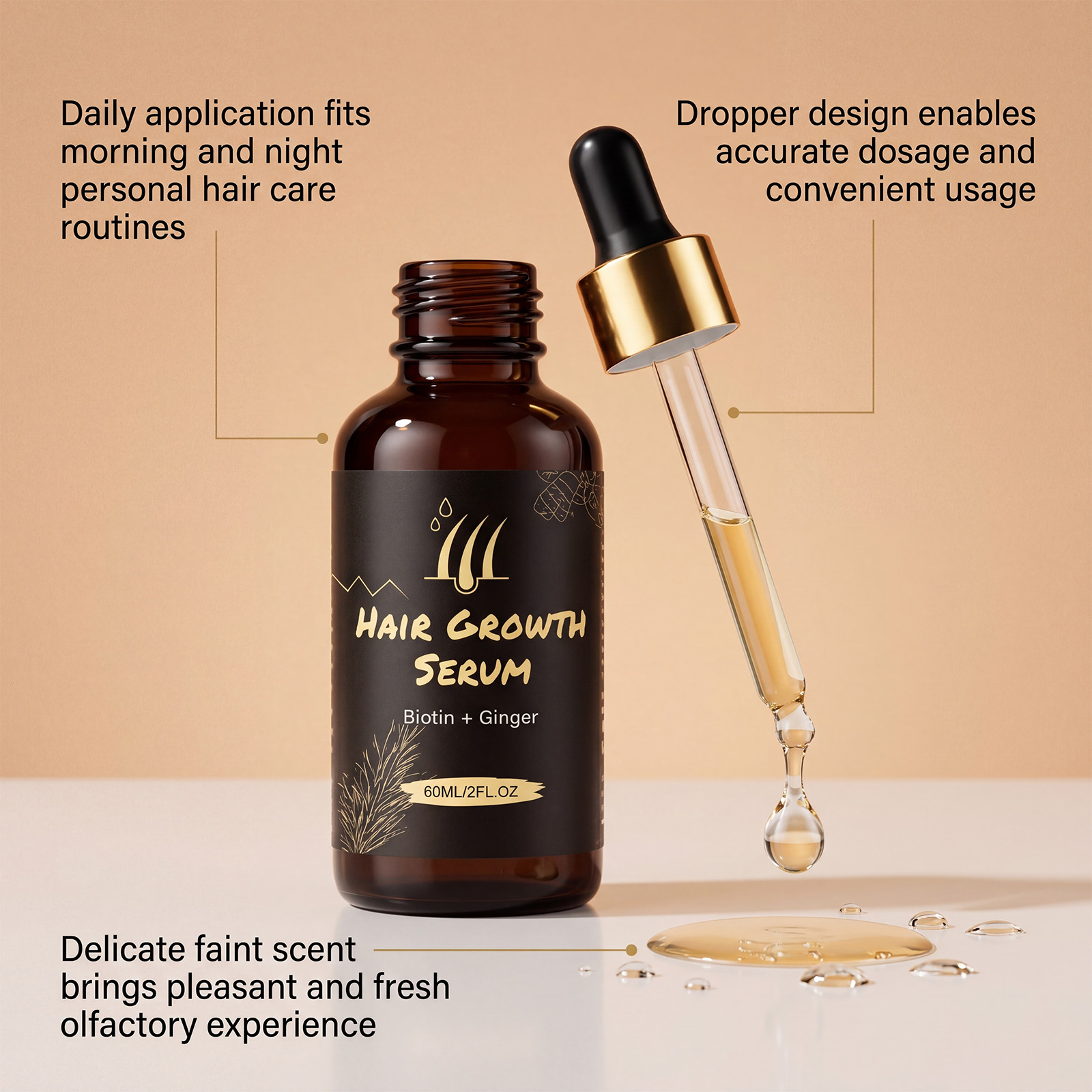 Hair Care Essence Supply Hair Nutrition Boost Shine Protect Scalp Strengthen Hair Light Texture Non Greasy