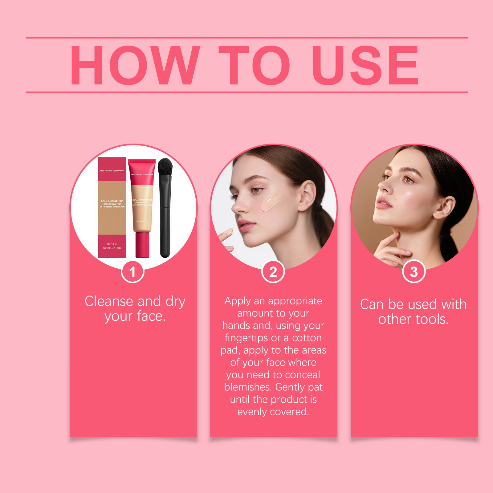 Natural Tone Moisturizing Foundation Cream Light Texture Hydrating Glossy Matte Sheer For Oily And Dry Skin
