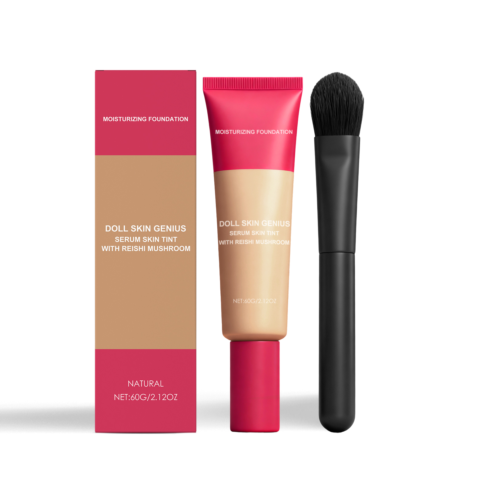 Natural Tone Moisturizing Foundation Cream Light Texture Hydrating Glossy Matte Sheer For Oily And Dry Skin