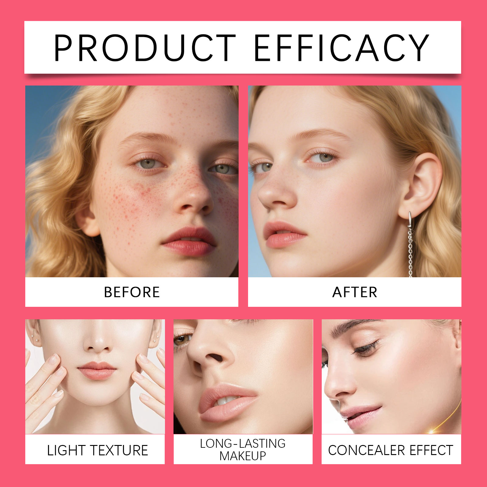 Natural Tone Moisturizing Foundation Cream Light Texture Hydrating Glossy Matte Sheer For Oily And Dry Skin