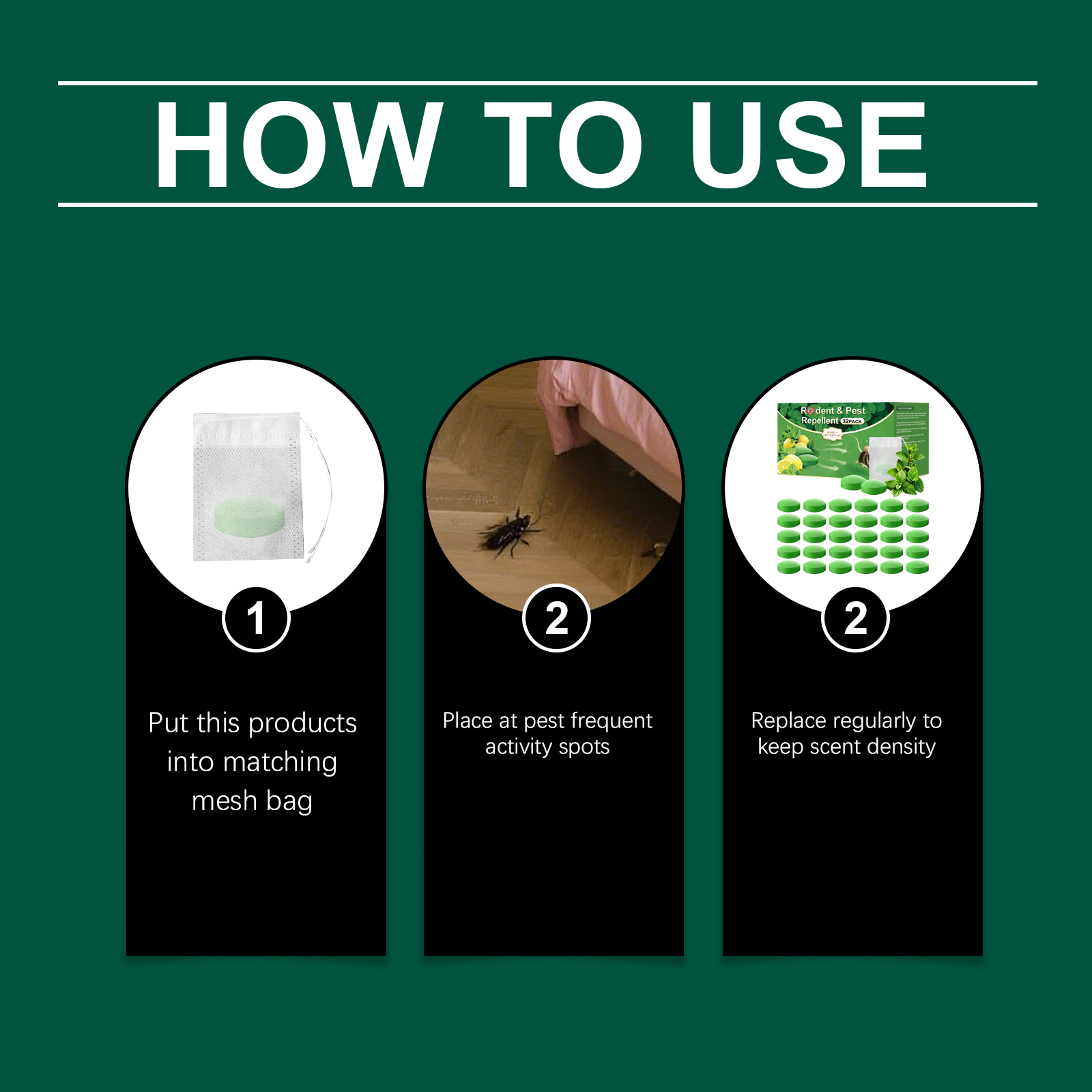 Rodent And Insect Repellent Pellets Daily Household Portable Deterrent Goods Indoor Outdoor Applicable Supplies