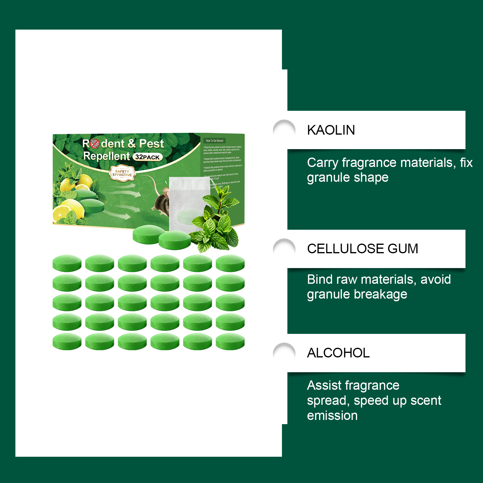 Rodent And Insect Repellent Pellets Daily Household Portable Deterrent Goods Indoor Outdoor Applicable Supplies