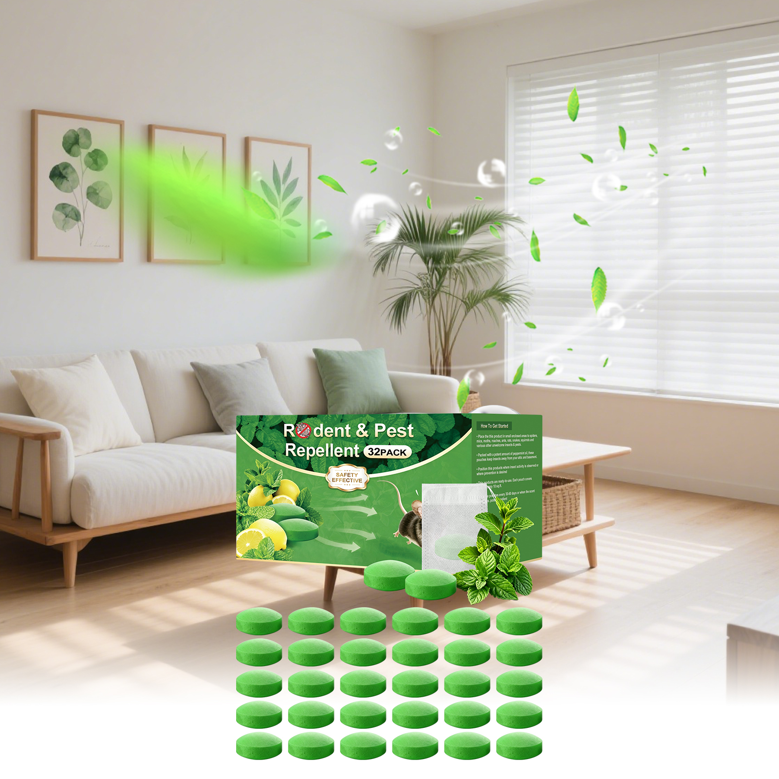 Rodent And Insect Repellent Pellets Daily Household Portable Deterrent Goods Indoor Outdoor Applicable Supplies