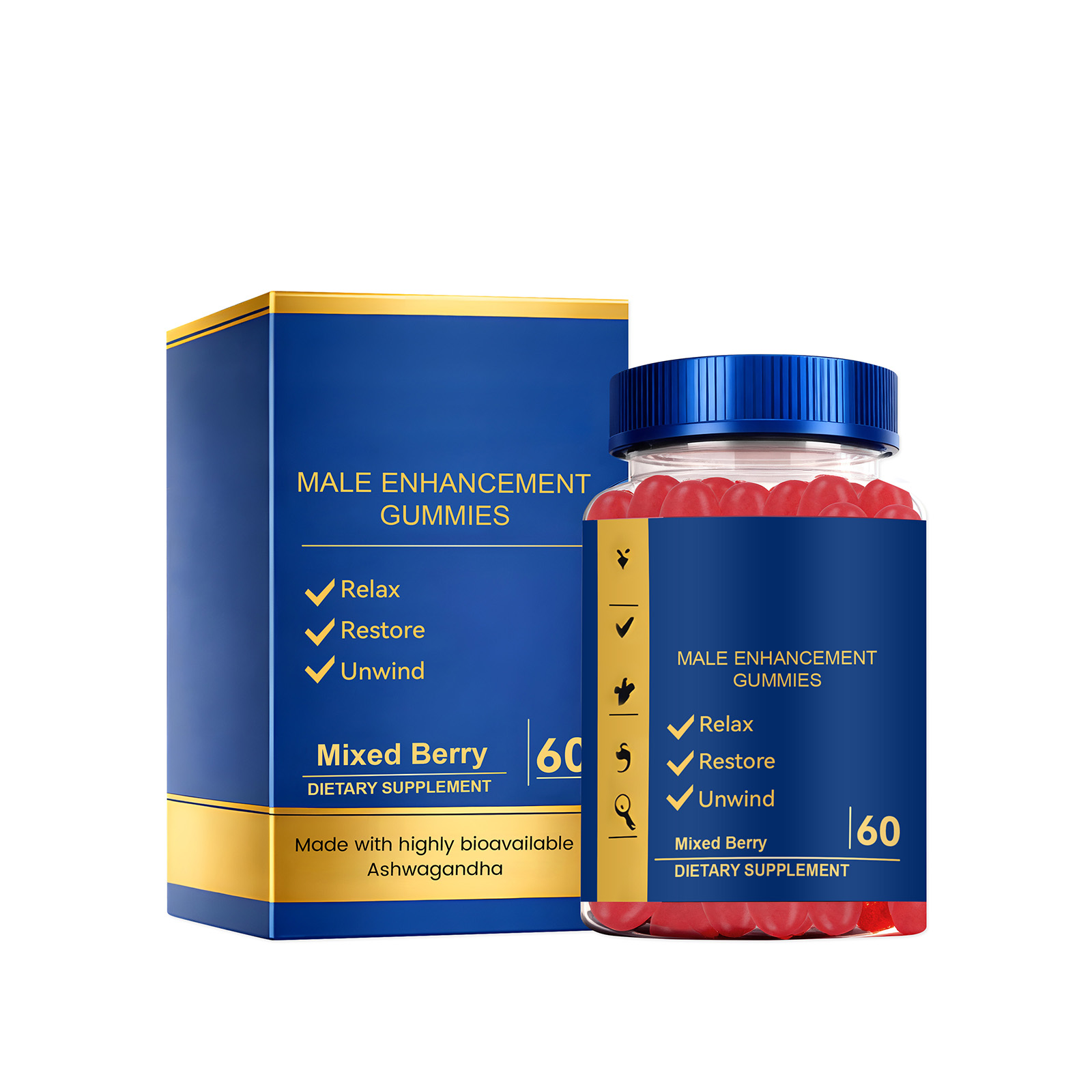 Male Body Care Gummy Mild Nourishing Gentle Hydrating Portable Daily Comfort Skin Maintenance For Men