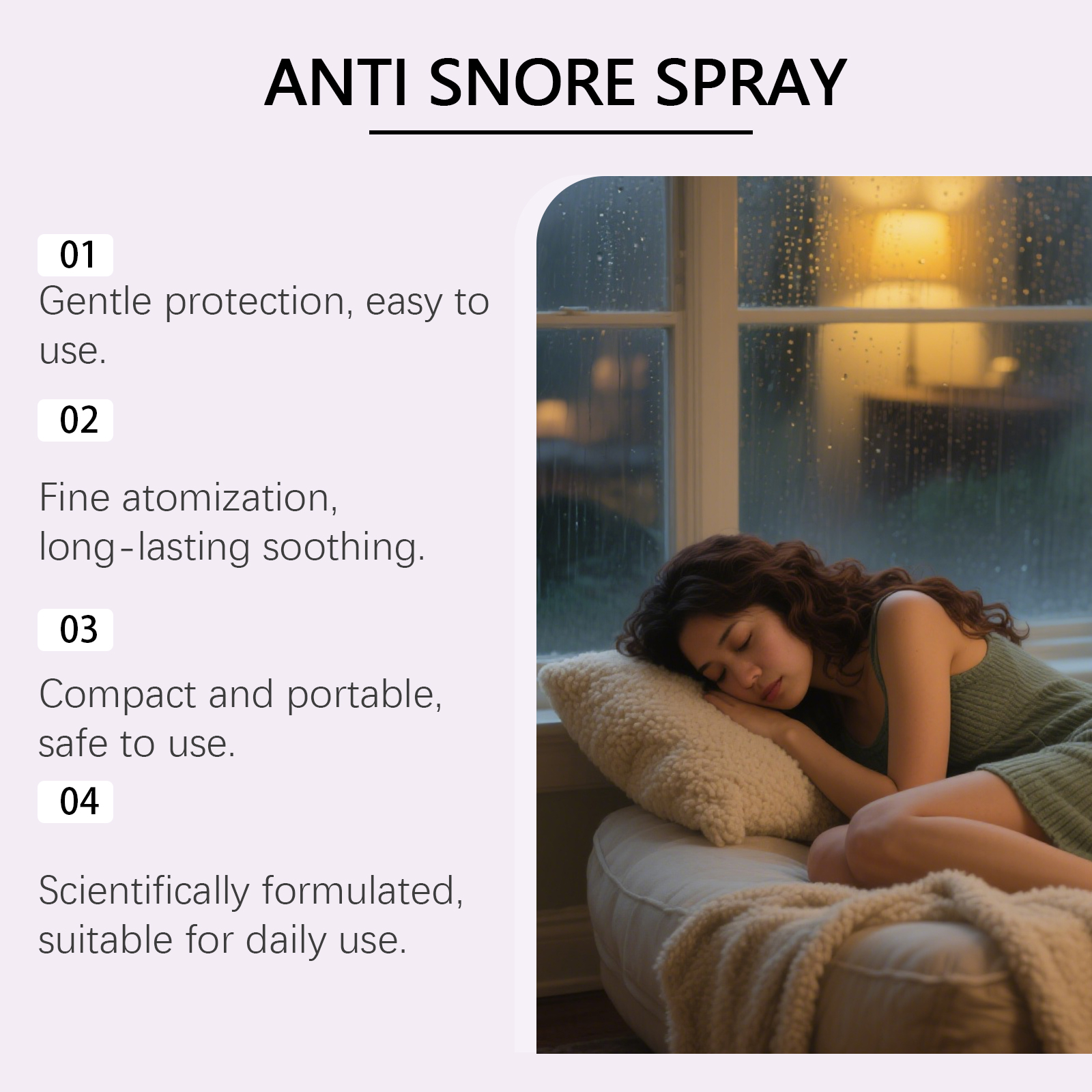 Body Care Spray Daily Mild Care Cleansing Comfort Nose Night Calming Body Treatment Mist