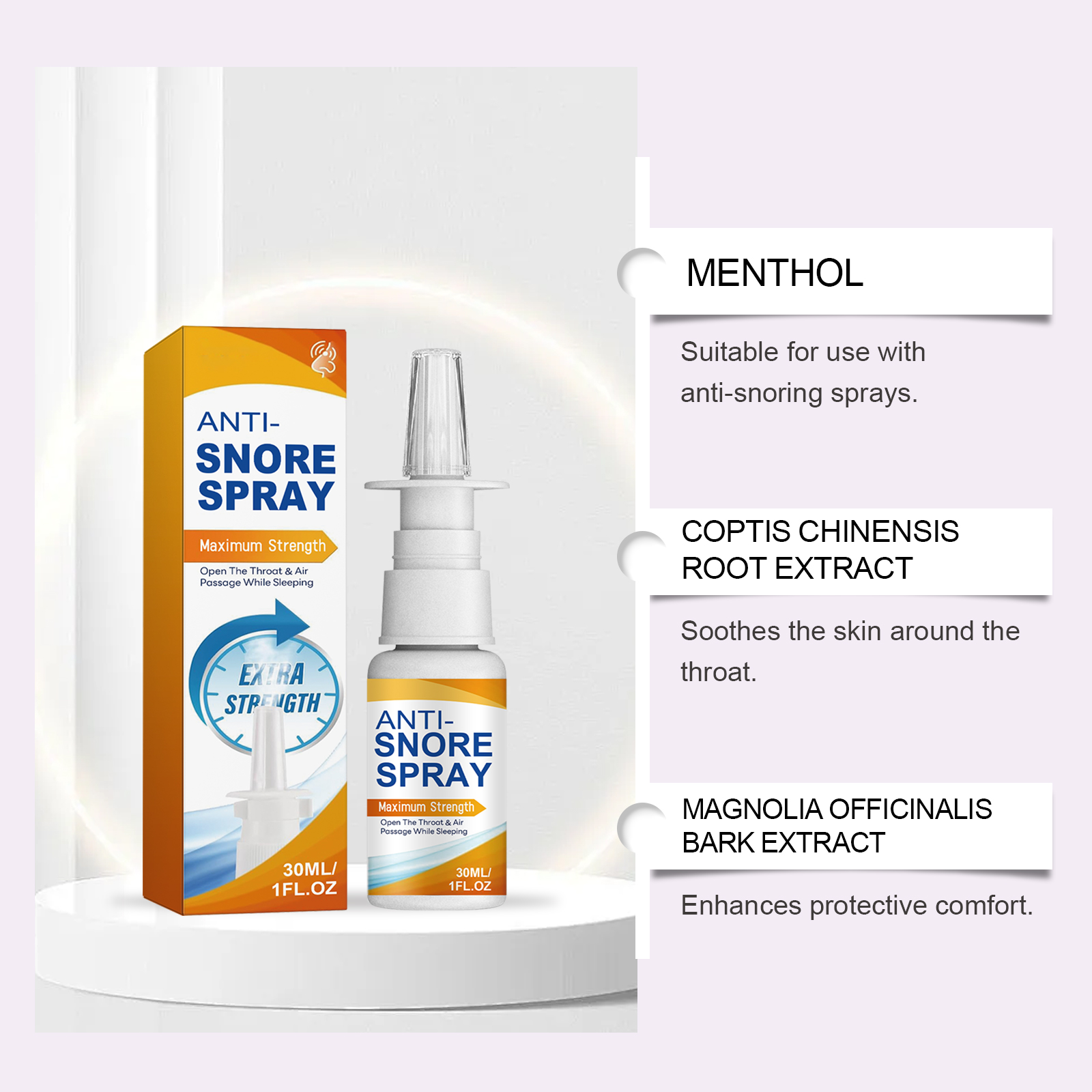 Body Care Spray Daily Mild Care Cleansing Comfort Nose Night Calming Body Treatment Mist