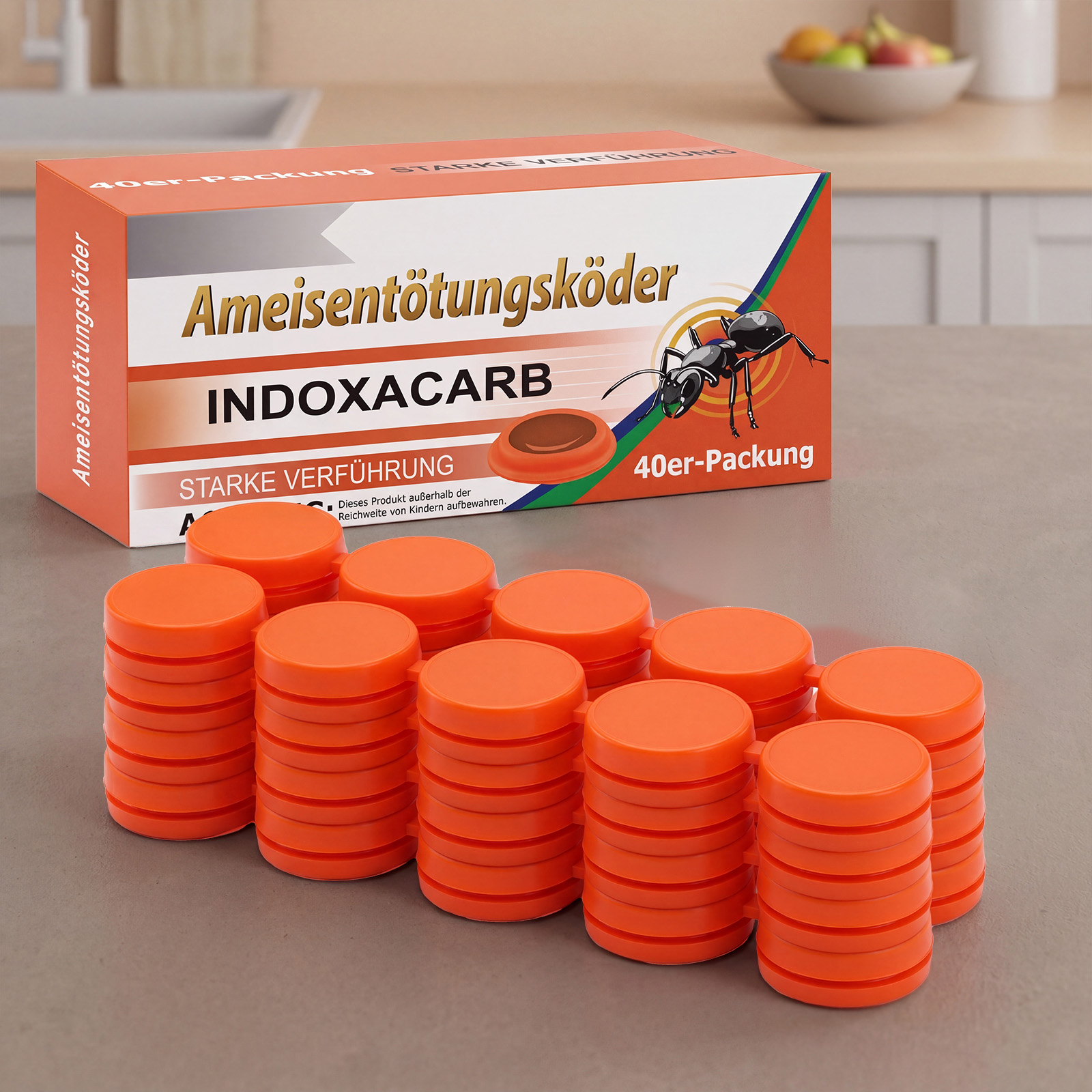 Household Ant Bait Box Forty Pieces Mild Home Insect Control Ornament Indoor Kitchen Pest Prevention