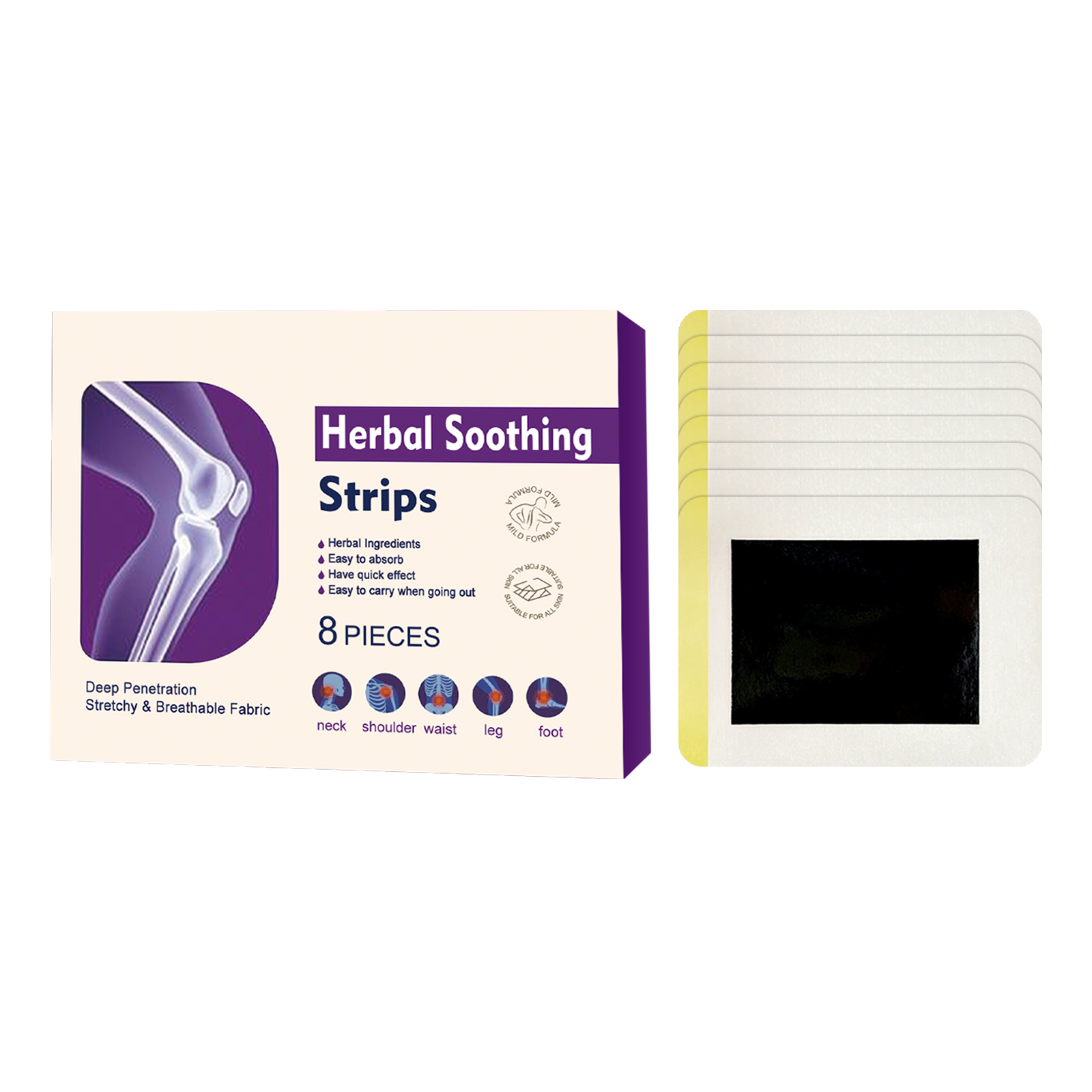 Body Care Patch Mild Nourishing Comfortable Refreshing Breathable Daily Fit Body Skin Care Sticker