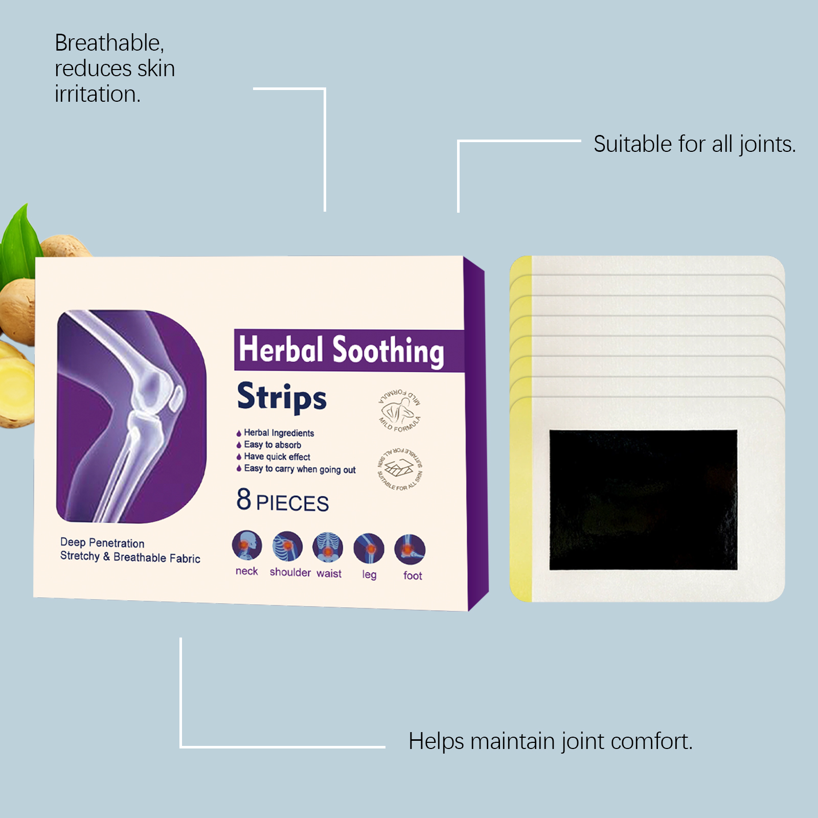Body Care Patch Mild Nourishing Comfortable Refreshing Breathable Daily Fit Body Skin Care Sticker