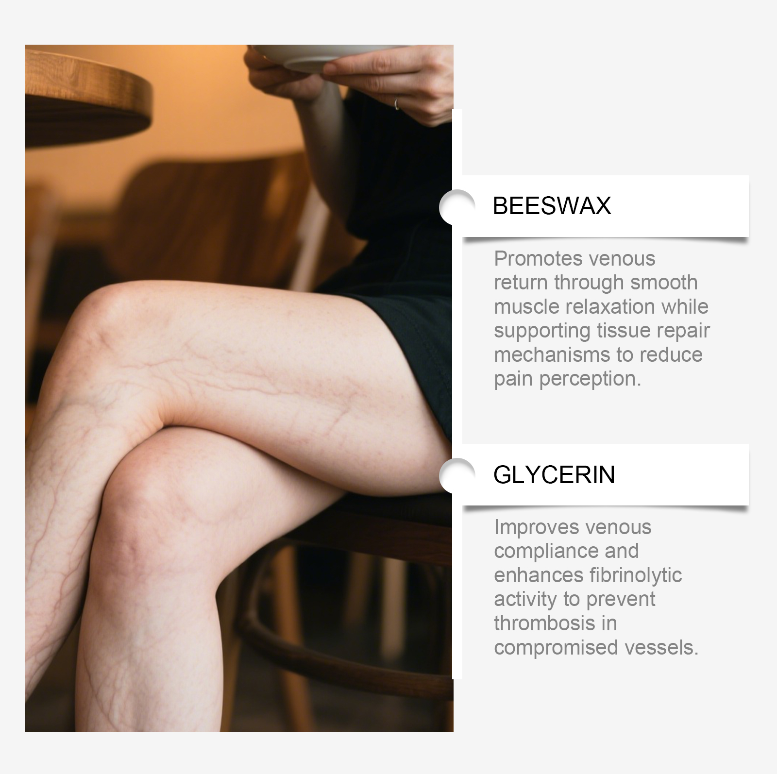 Leg Care Patch Mild Formula Light Texture Comfort Skin Portable Easy To Use For Leg Skincare
