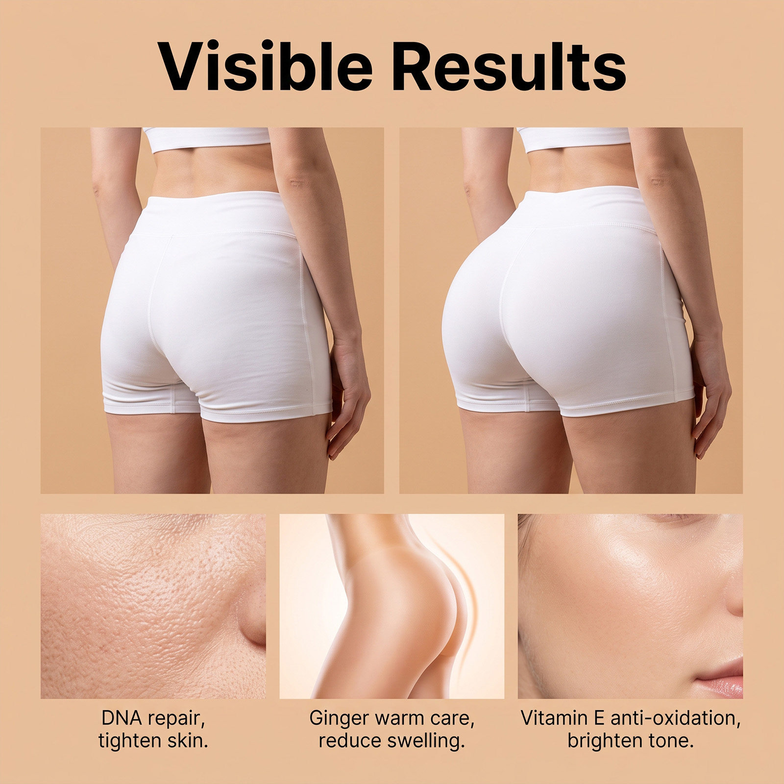 Buttock Care Patch Fit Curve Boost Buttock Elasticity Thin Close Breathable Skin Hydrate