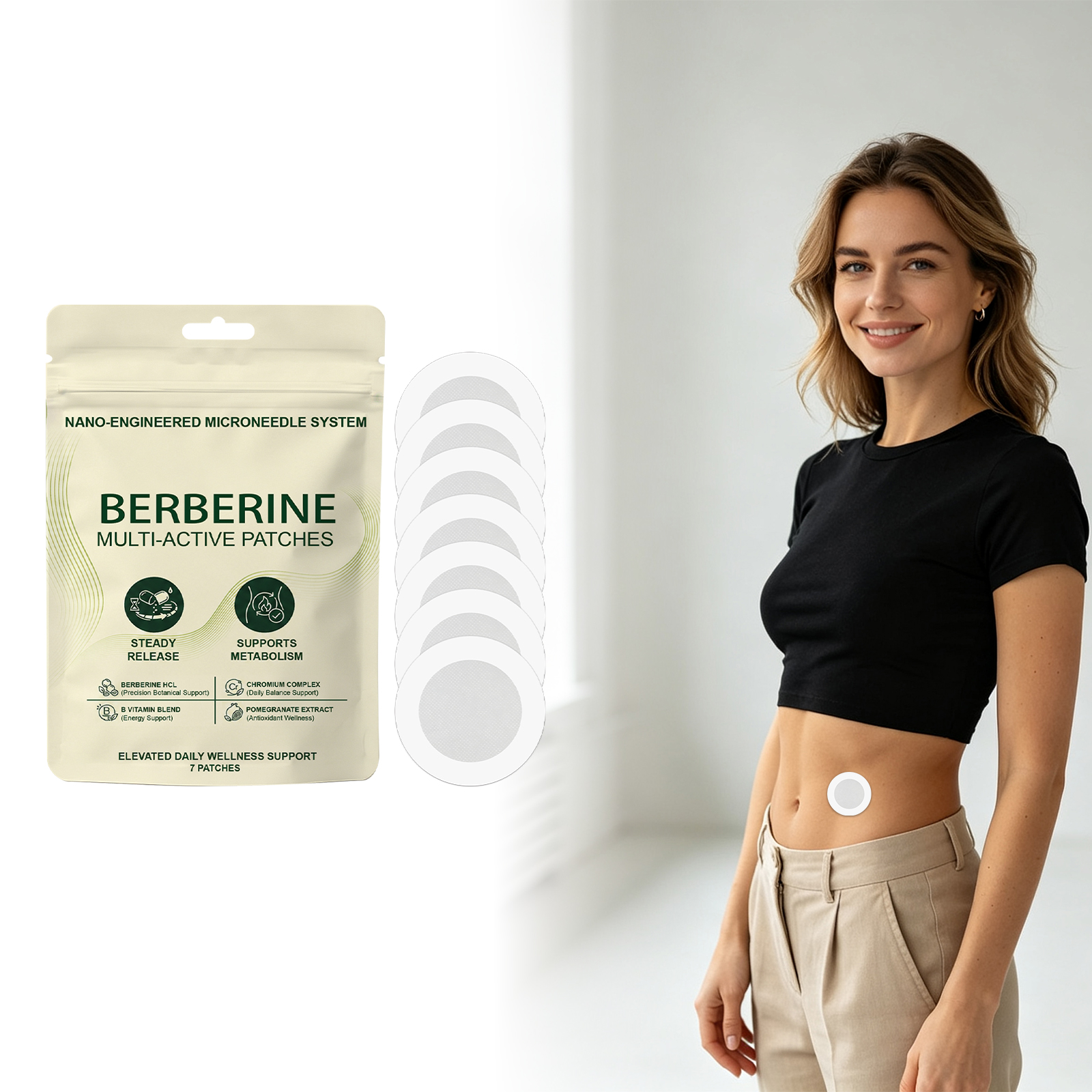 Body Care Patch Shows Body Lines Light Breathable Gentle Massage Care Fits Skin Daily Convenient