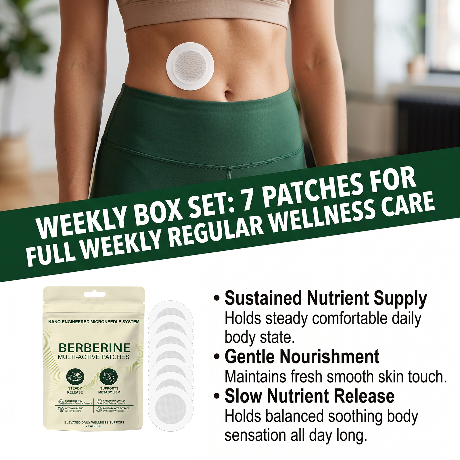 Body Care Patch Shows Body Lines Light Breathable Gentle Massage Care Fits Skin Daily Convenient
