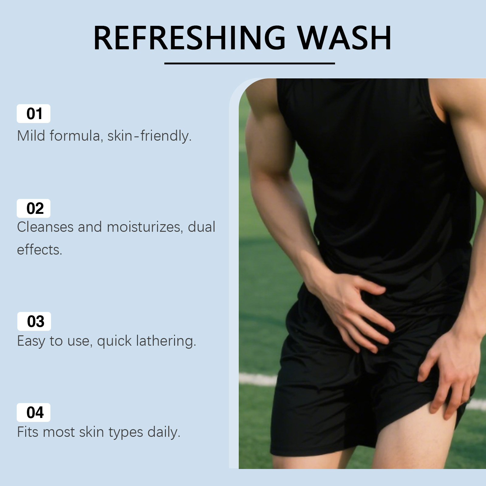 Body Cleansing Care Lotion Mild Clean Skin Refreshing Texture Moisturizing Multi Skin Types Applicable Body Care Agent