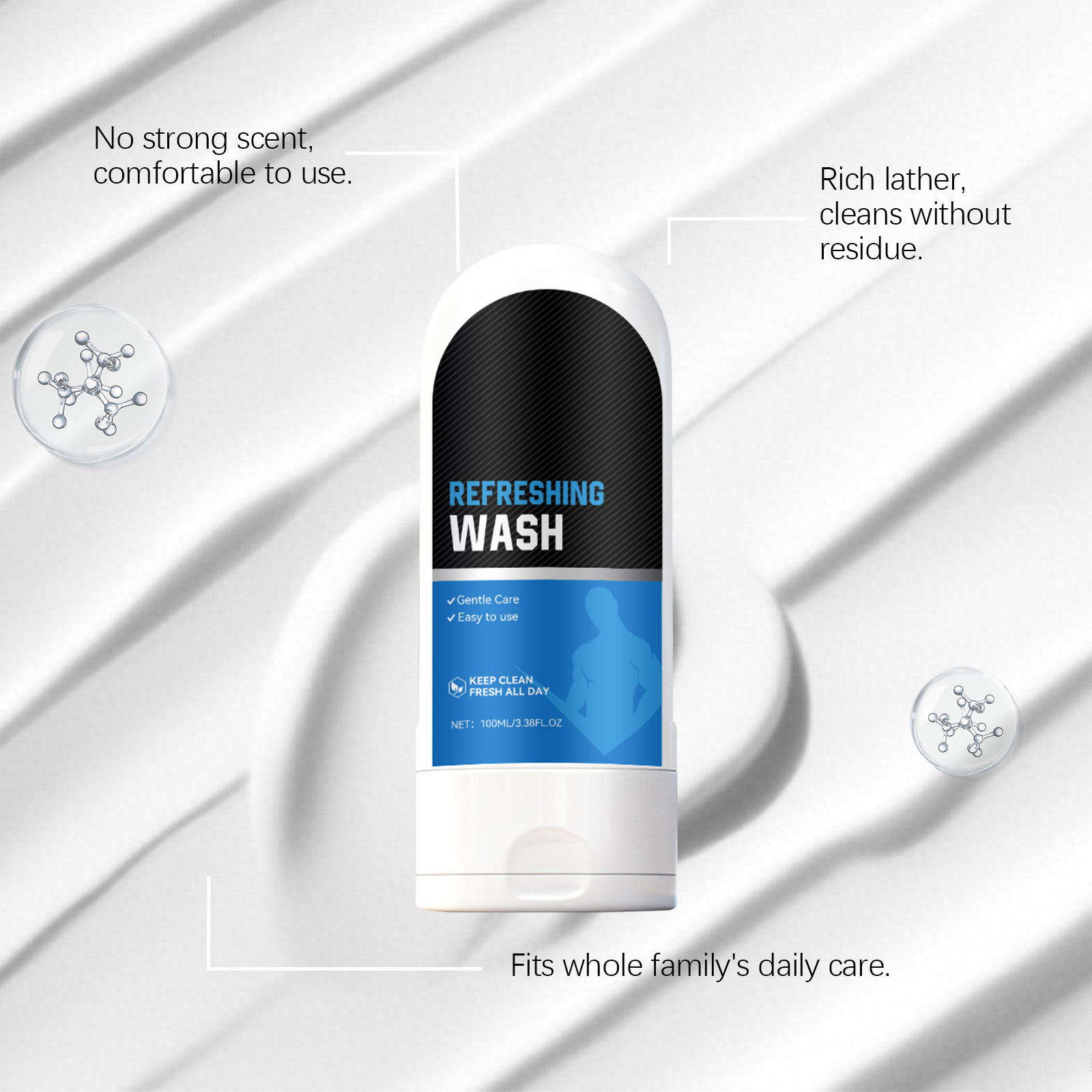 Body Cleansing Care Lotion Mild Clean Skin Refreshing Texture Moisturizing Multi Skin Types Applicable Body Care Agent