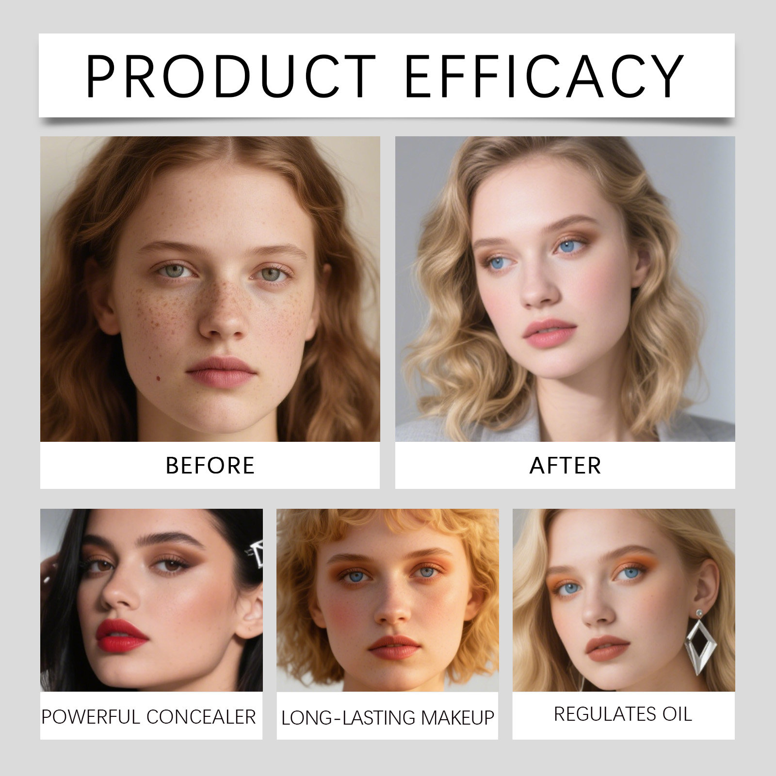 Concealer Foundation Lightweight Moisturizing Natural Fit Matte Sheer Longlasting Daily Makeup Skin Smooth Delicate