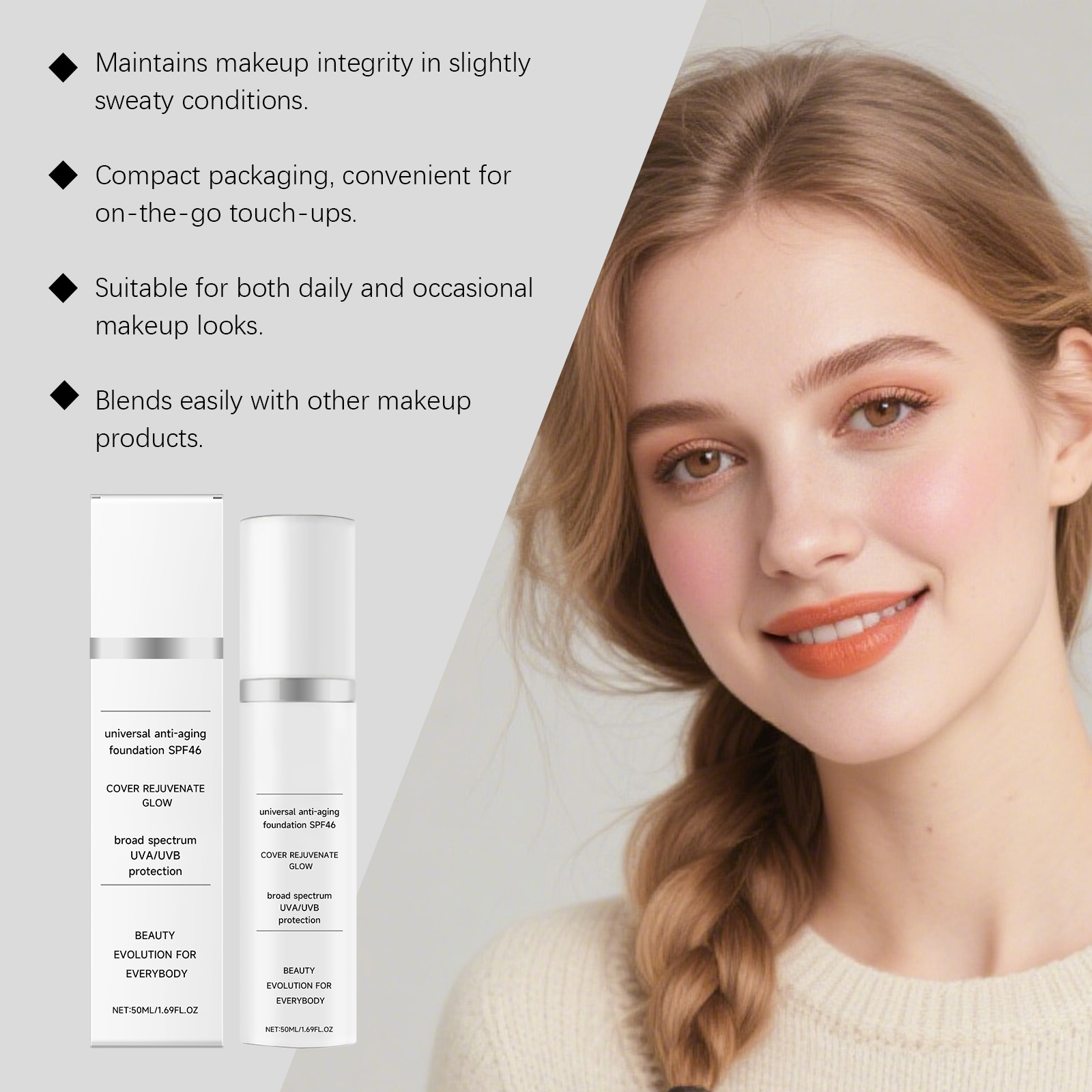 Concealer Foundation Lightweight Moisturizing Natural Fit Matte Sheer Longlasting Daily Makeup Skin Smooth Delicate