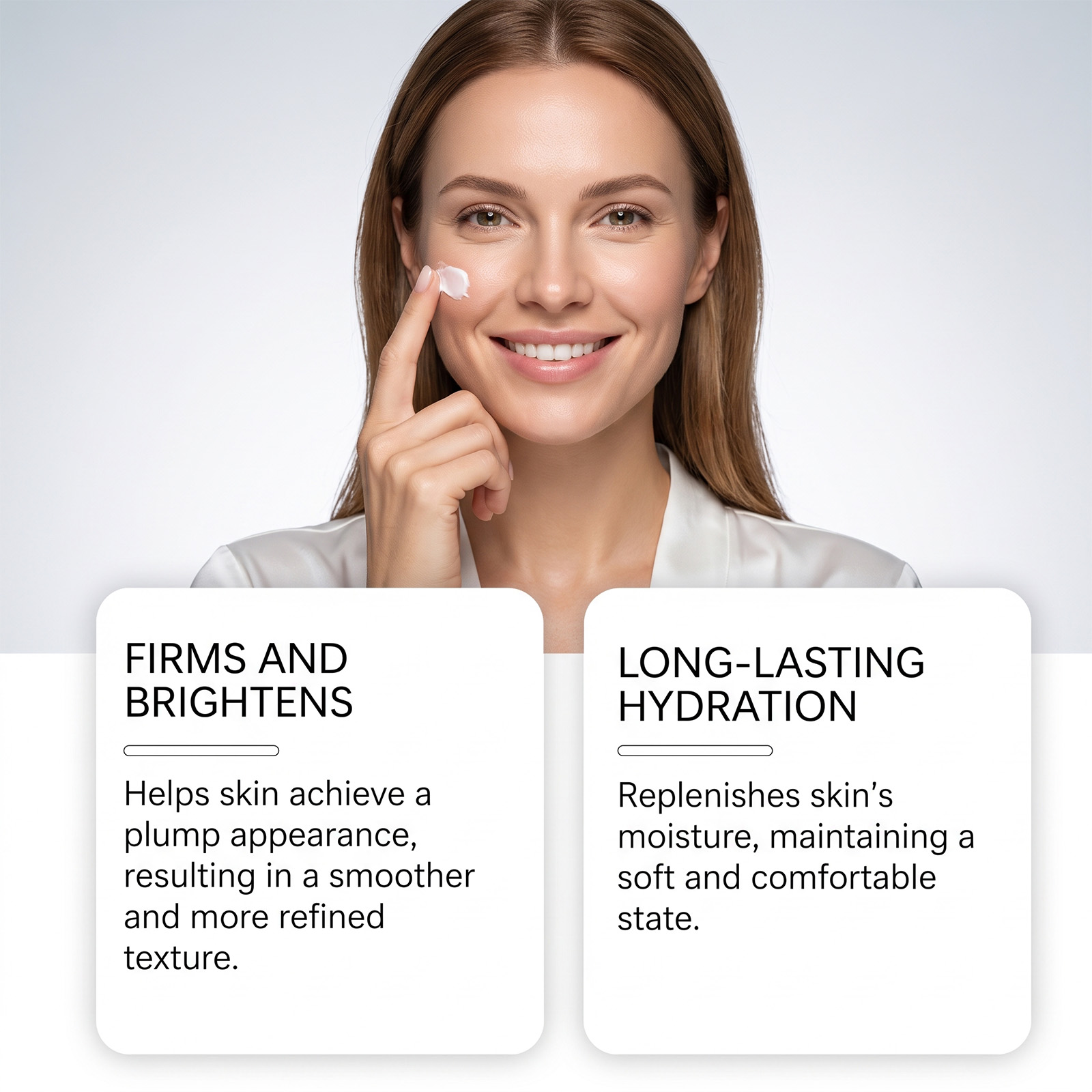 Brightening Moisturizing Cream Brightens Hydrates Skin Refines Texture Softens Complexion Gentle Application Fast 