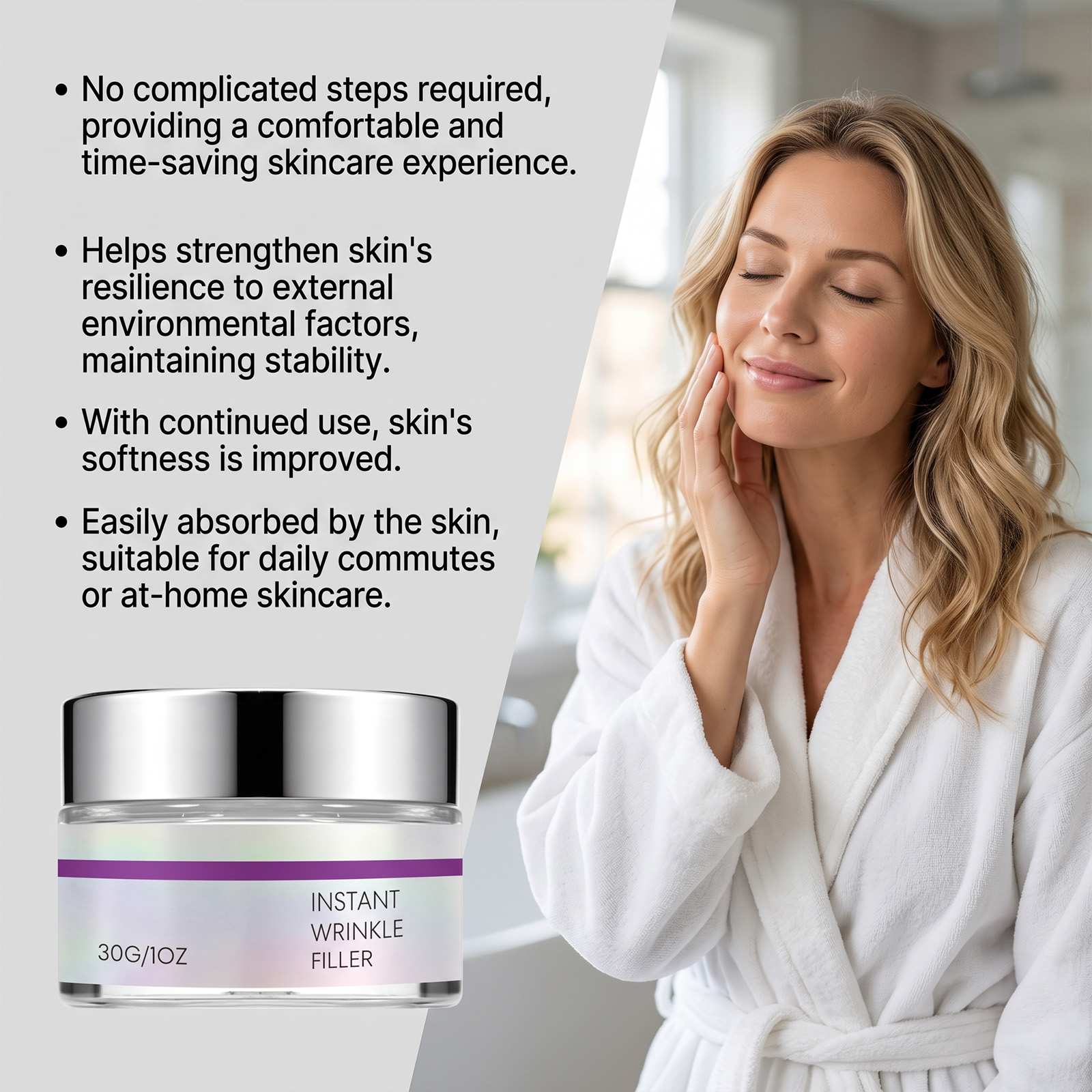 Brightening Moisturizing Cream Brightens Hydrates Skin Refines Texture Softens Complexion Gentle Application Fast 