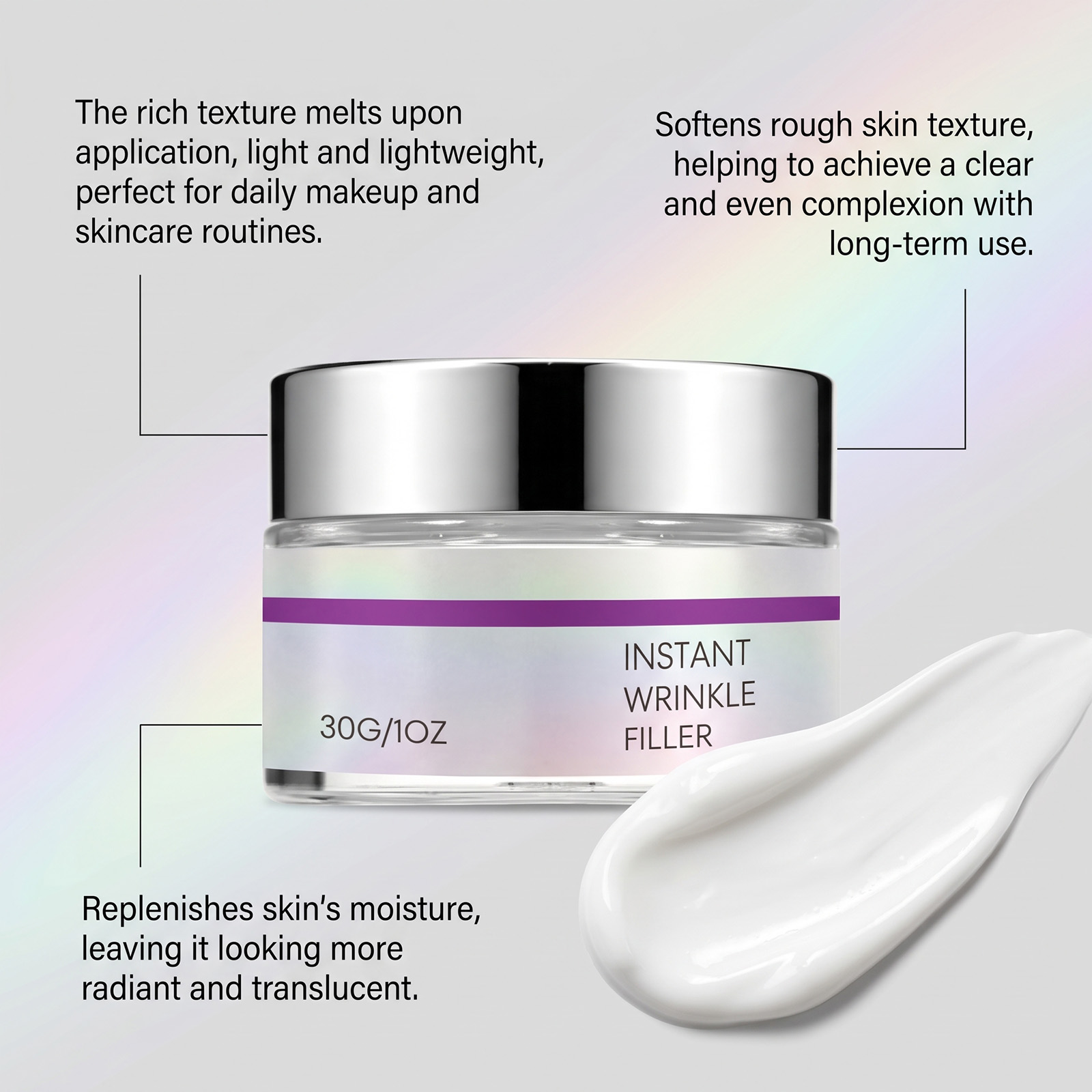 Brightening Moisturizing Cream Brightens Hydrates Skin Refines Texture Softens Complexion Gentle Application Fast 