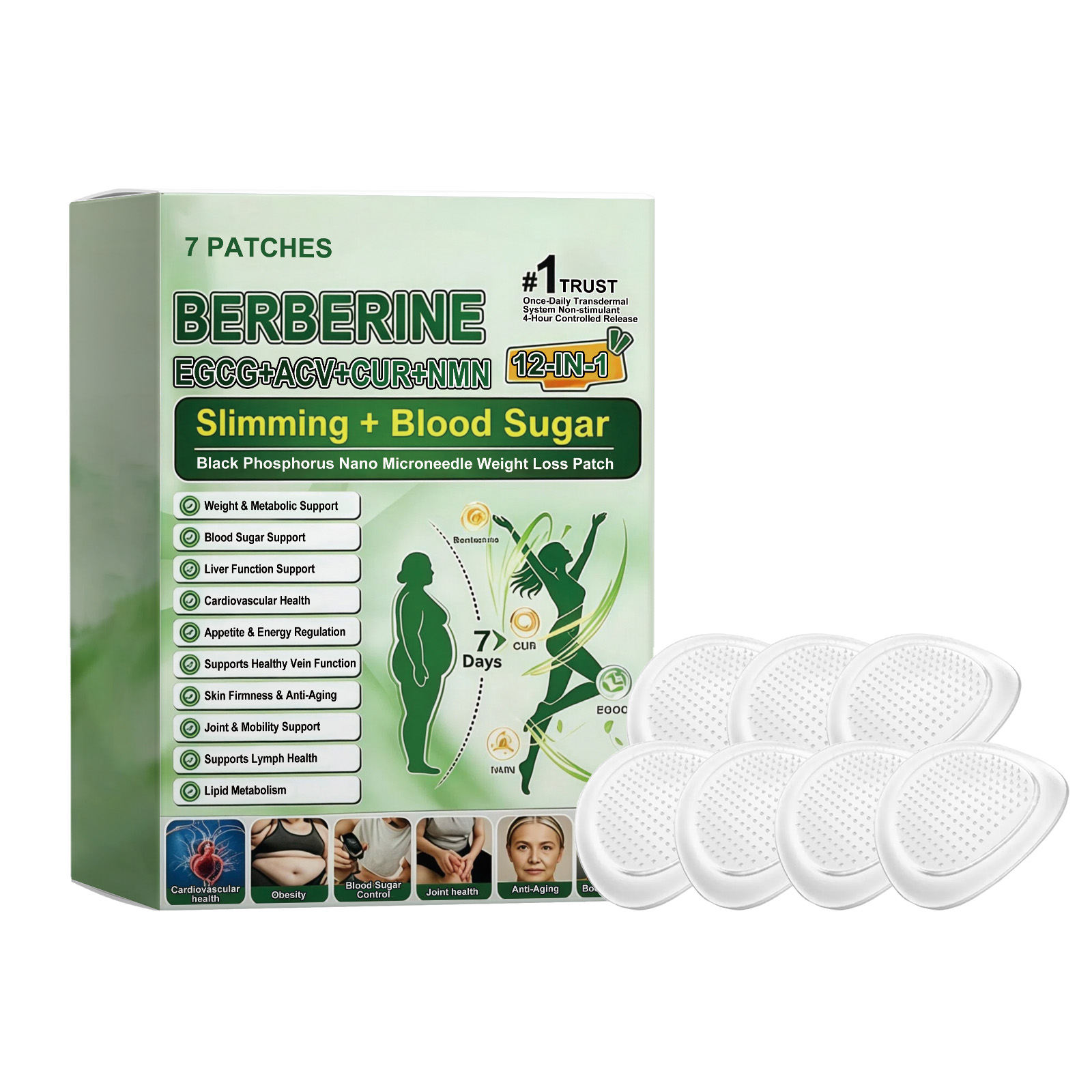 Body Care Patch Daily Mild Skinfriendly Breathable Bodyfigure Slim Light Maintenance Sticker