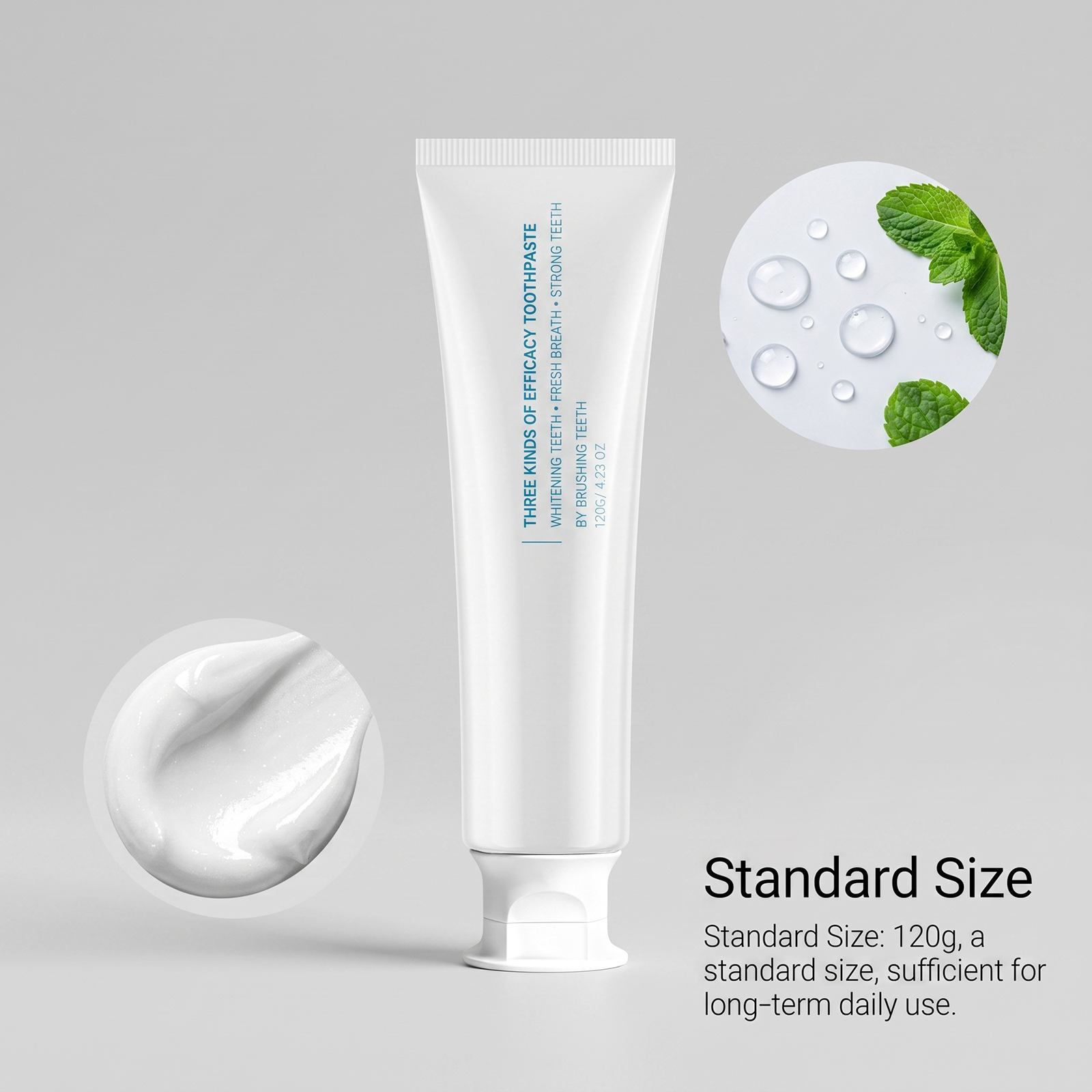 Fresh Toothpaste Daily Care Maintain Tooth Surface Stain Yellow Adherent Residue Portable Oral Care