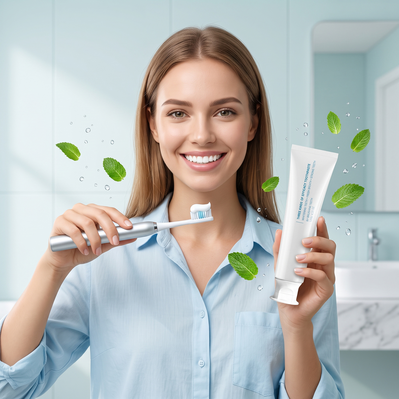 Fresh Toothpaste Daily Care Maintain Tooth Surface Stain Yellow Adherent Residue Portable Oral Care